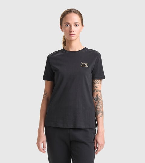 T-shirt de sport - Femme L.T-SHIRT SS FLOUNCE NOIR - Diadora