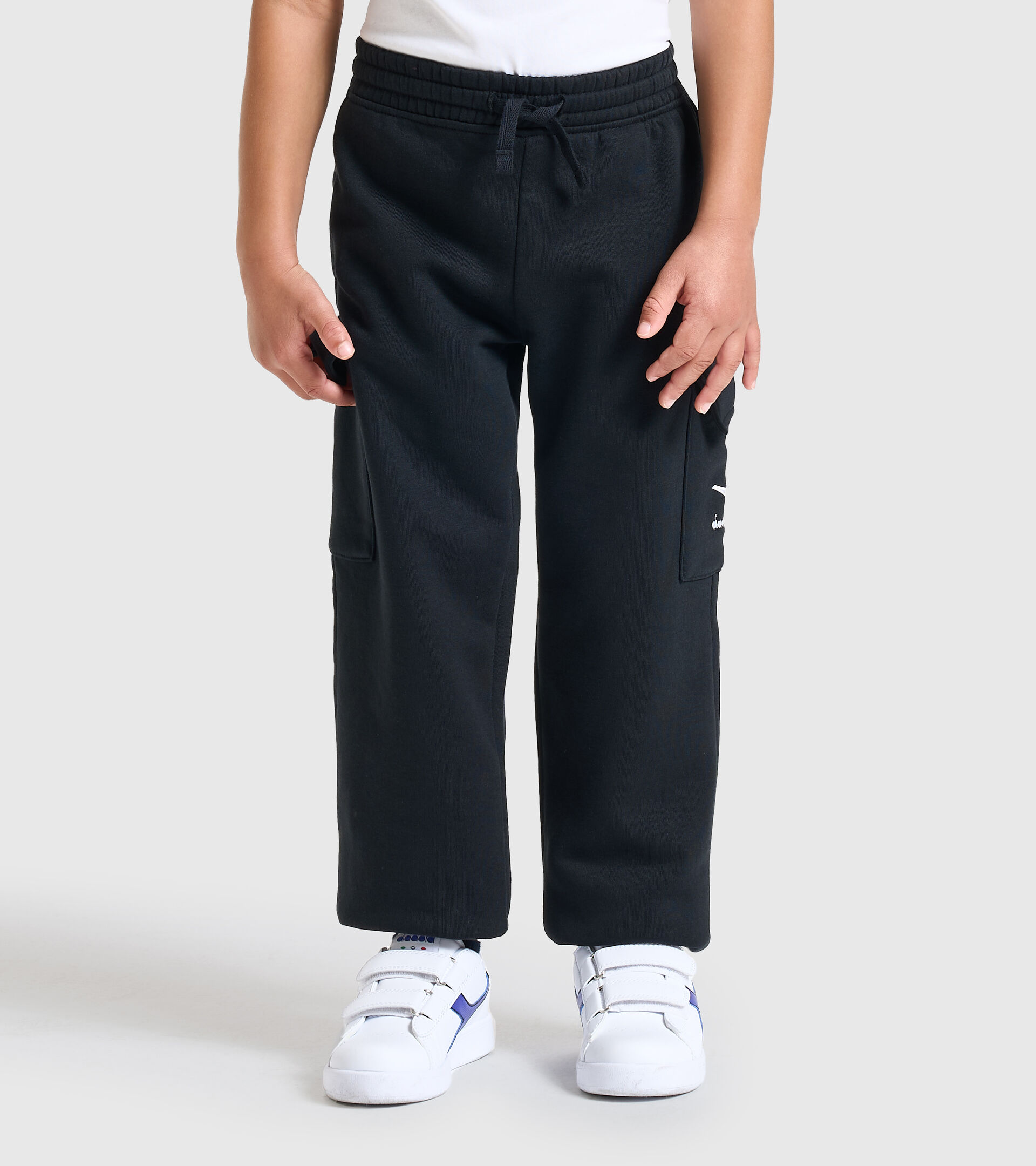 Sports trousers - Kids JB.PANTS CUFF HOOPLA BLACK - Diadora