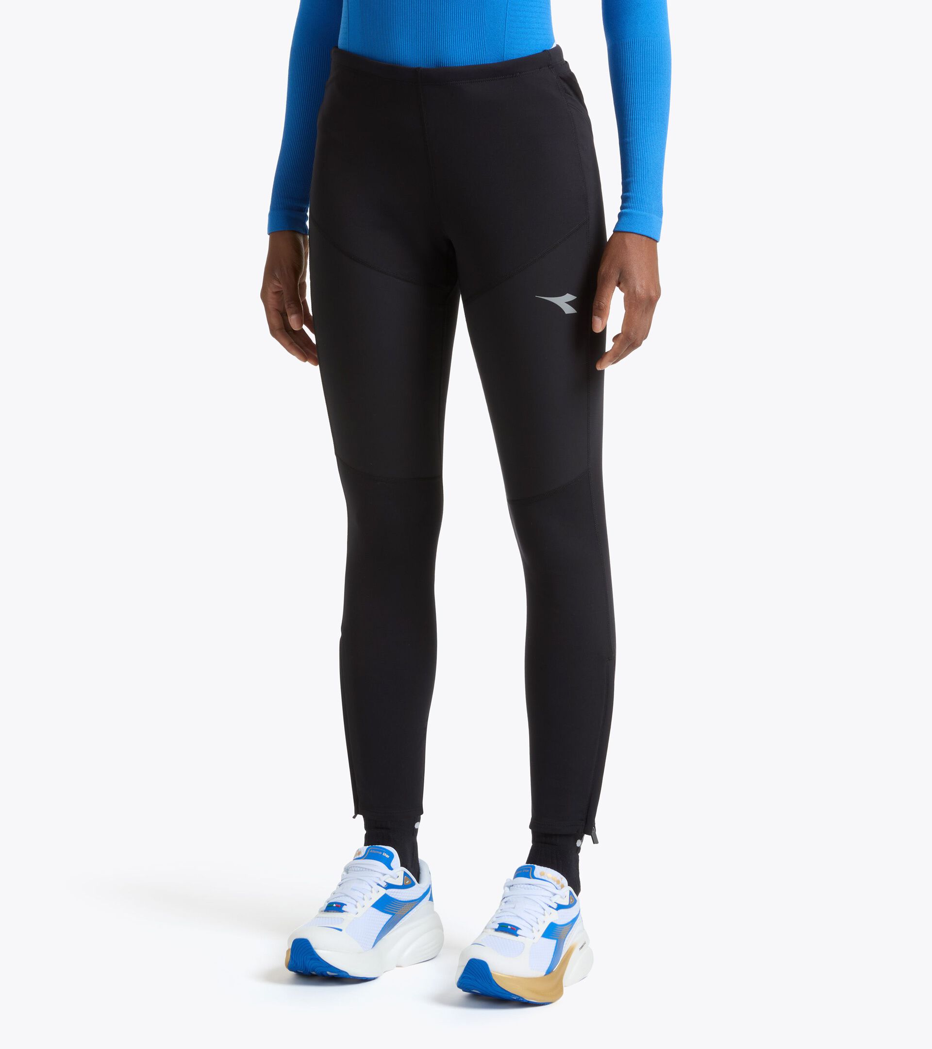 Mallas termorreguladoras con tejido FIBRAZERO - Winter Protection - Mujer L. RUN TIGHTS WINTER FIBRAZERO NEGRO - Diadora