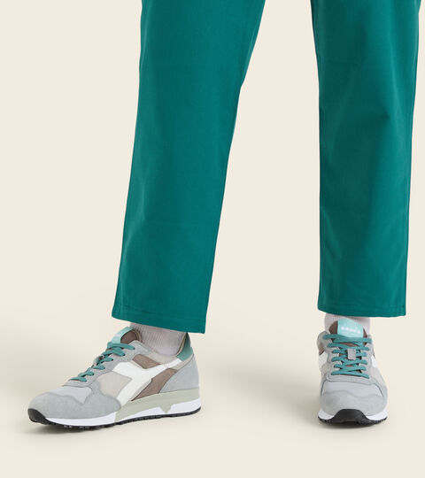 TRIDENT 90 SUEDE SW, GREY ROCK Made in Italy Heritage shoe - Men TRIDENT 90 SUEDE SW GREY ROCK - Diadora