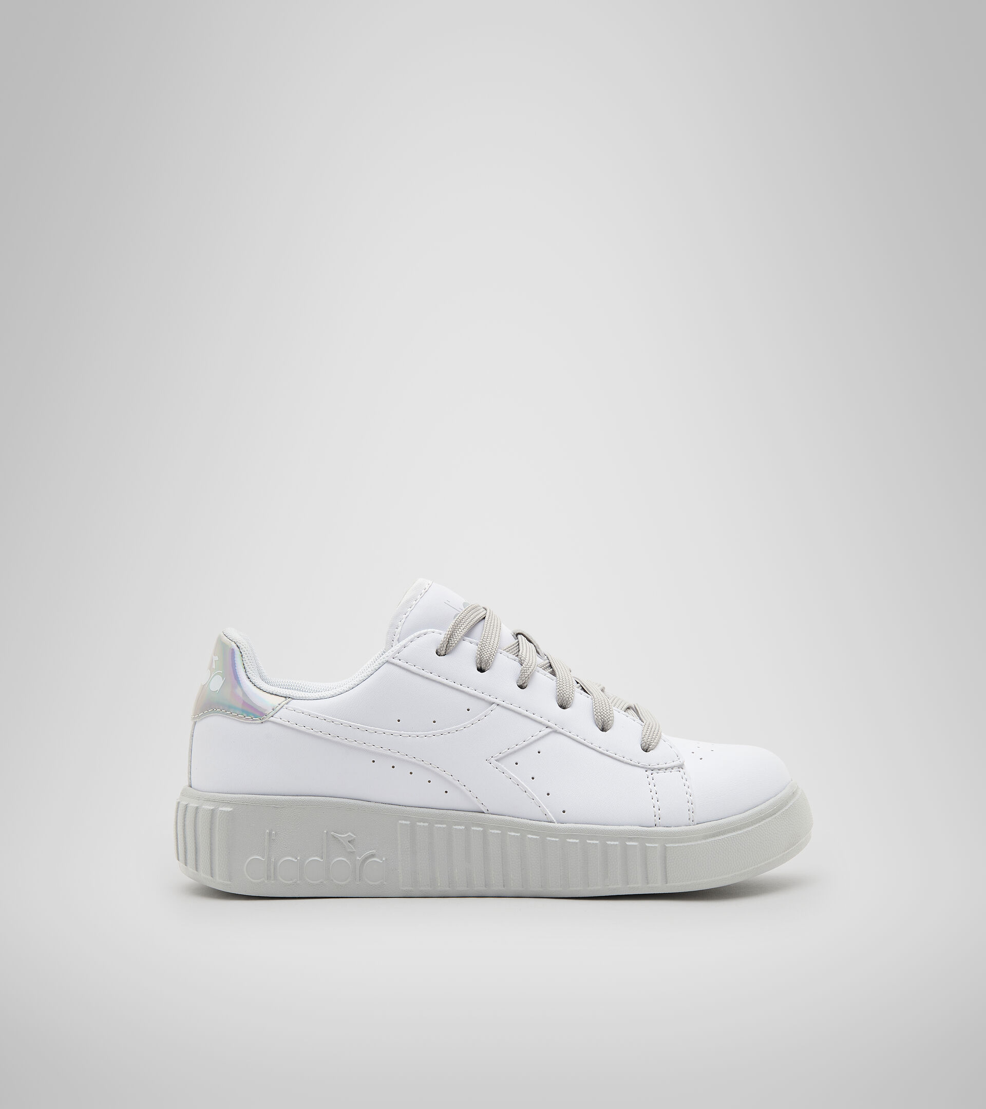 Sports shoes - Youth 8-16 years GAME STEP GS WHITE /ALUMINUM - Diadora