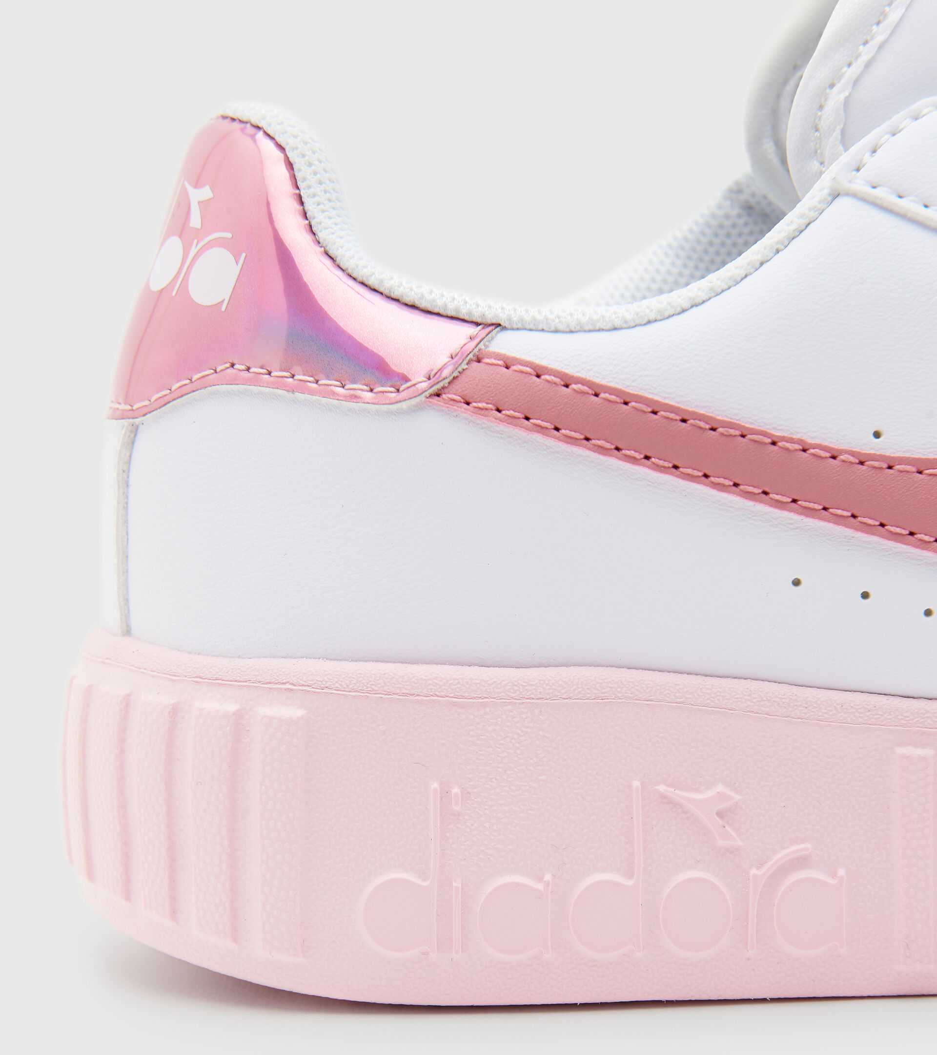 Sports shoes - Youth 8-16 years GAME STEP GS WHITE/SWEET PINK - Diadora