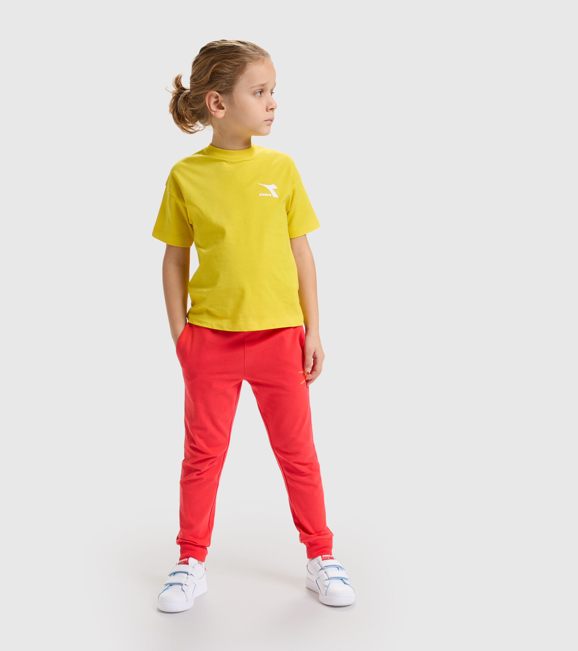 Junior cotton T-shirt - Unisex JU.T-SHIRT SS RAINBOW YELLOW LENS - Diadora