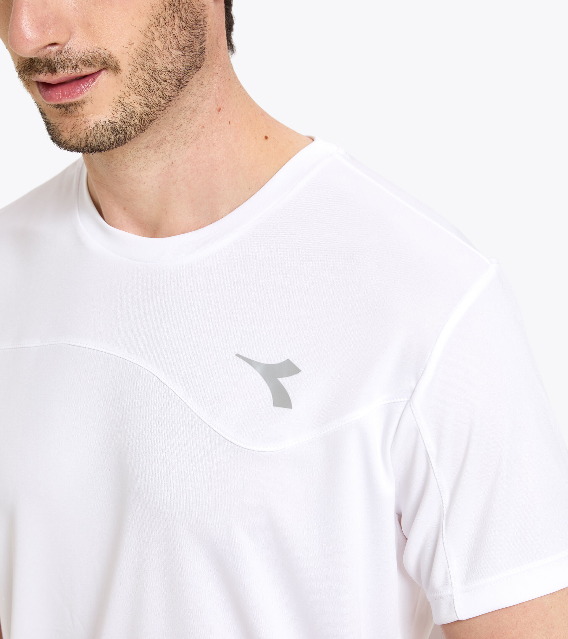Tennis T-shirt - Men T-SHIRT TEAM OPTICAL WHITE - Diadora