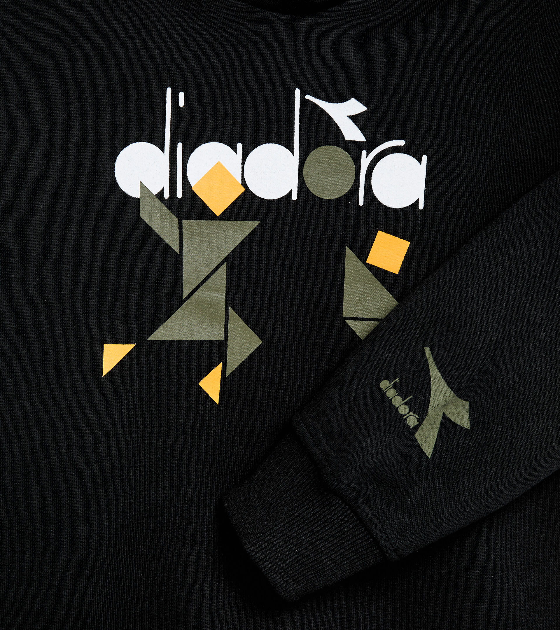 Felpa con cappuccio - Bambino JB.HOODIE SWEAT TWISTER NERO - Diadora