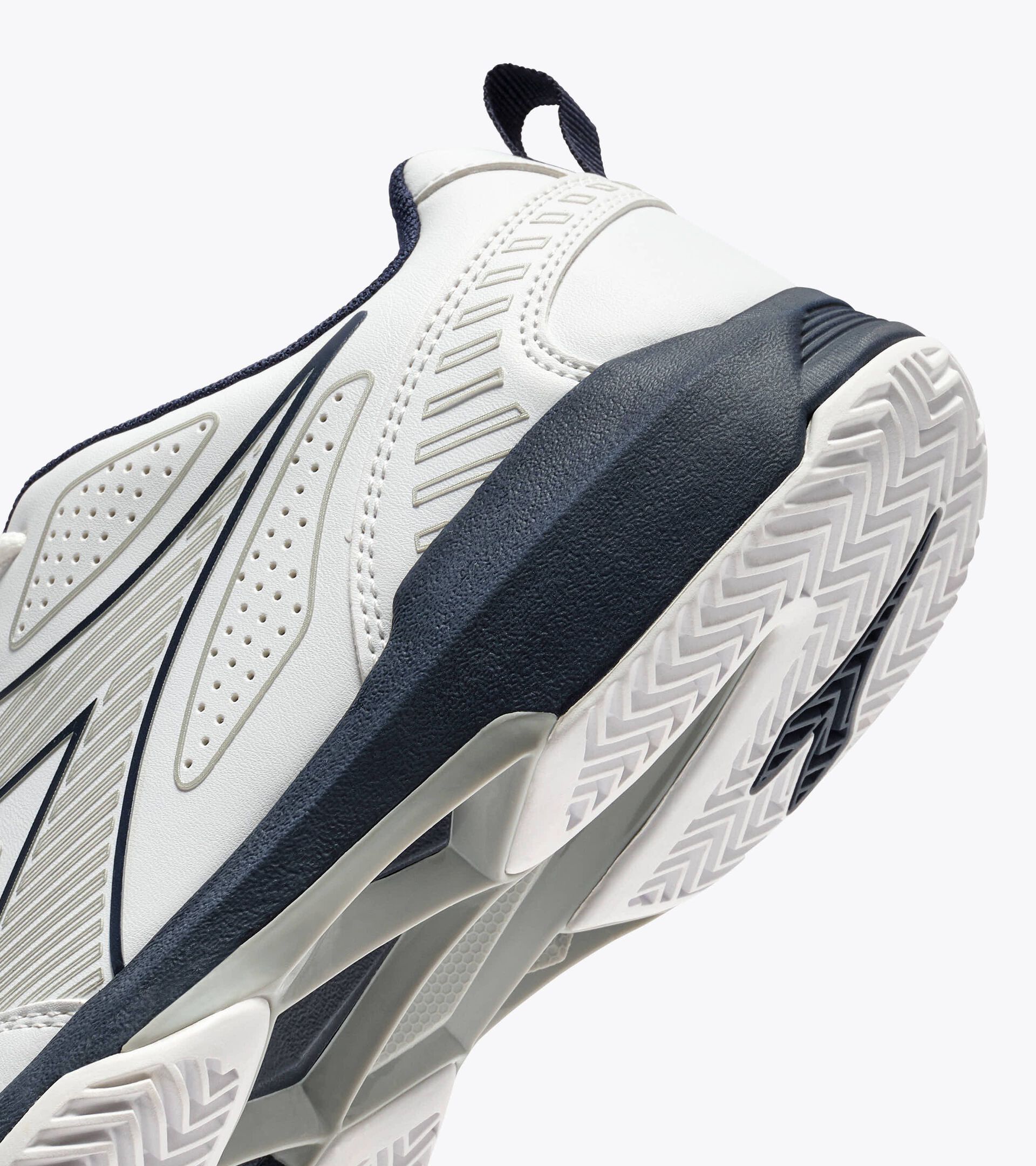 Chaussures de tennis pour terrains en terre battue - Joueurs rapides - Homme S.CHALLENGE 7 SL CLAY BLANC/NOIR IRIS - Diadora