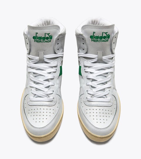Heritage shoe - Gender Neutral MI BASKET USED WHITE/VERDANT GREEN - Diadora