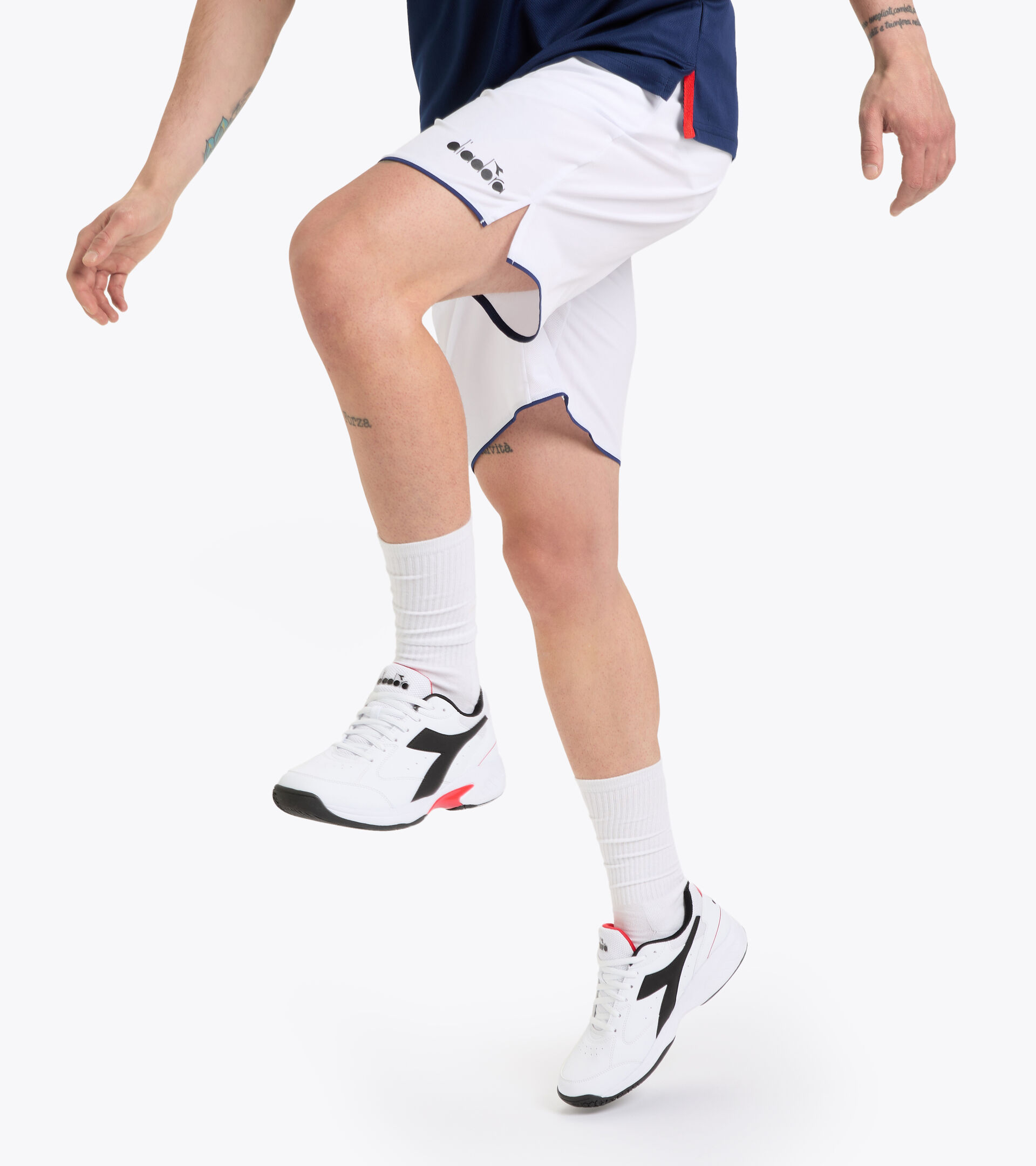 Training Bermuda shorts - Men CORE BERMUDA OPTICAL WHITE - Diadora