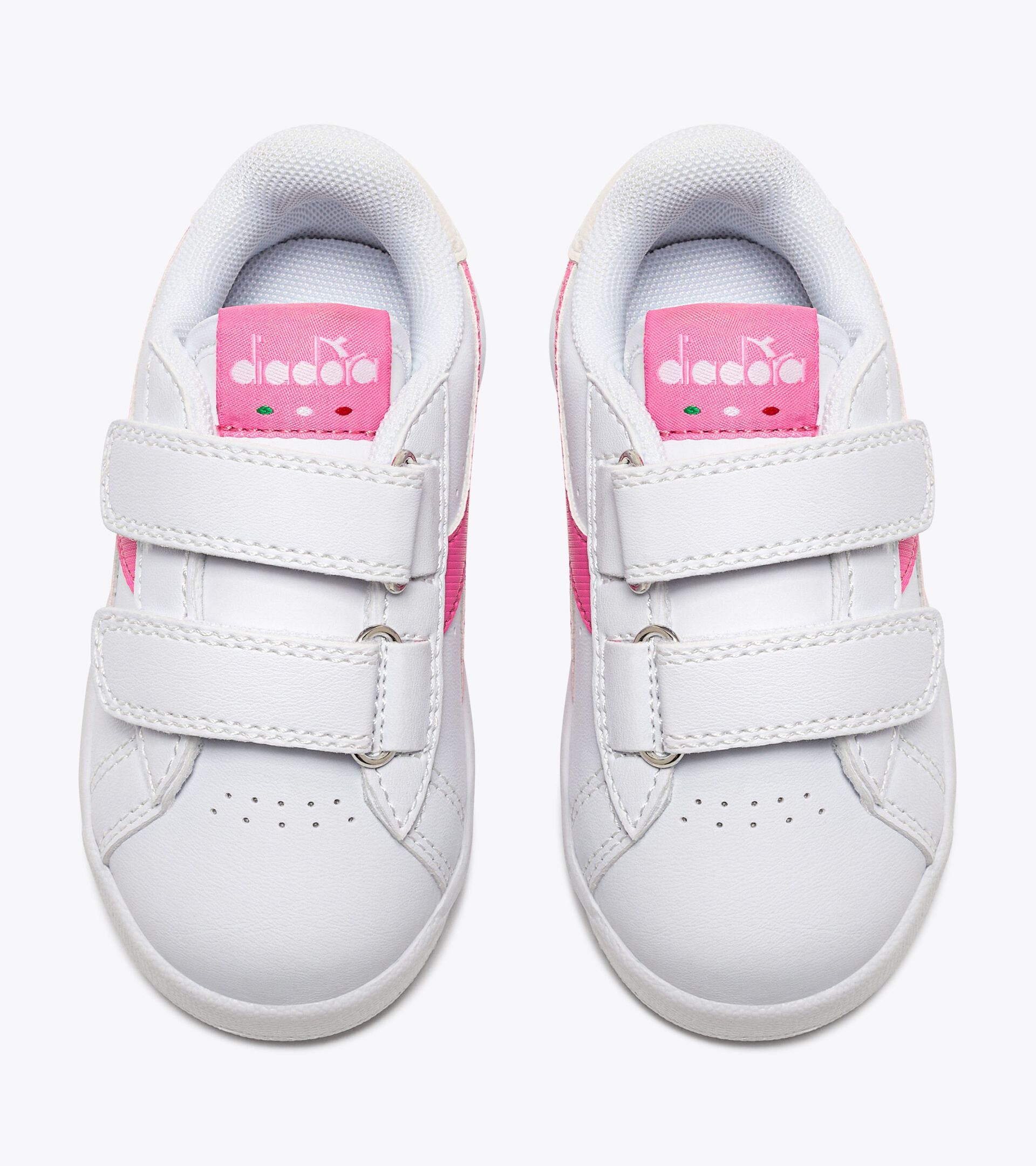 Sports shoes - Toddlers 1-4 years GAME P TD GIRL WHITE/PINK CARNATION - Diadora