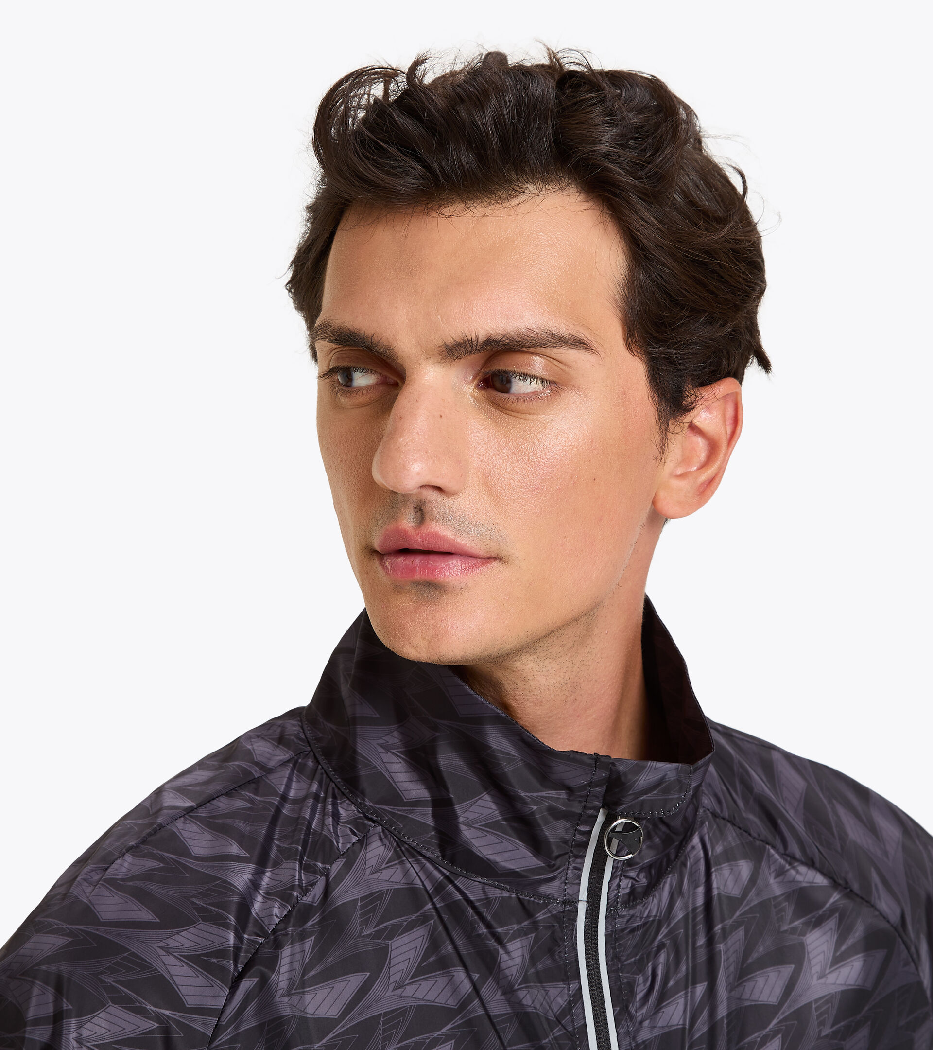 Running windbreaker - Men WINDBREAKER JACKET ALL OVER BLACK - Diadora