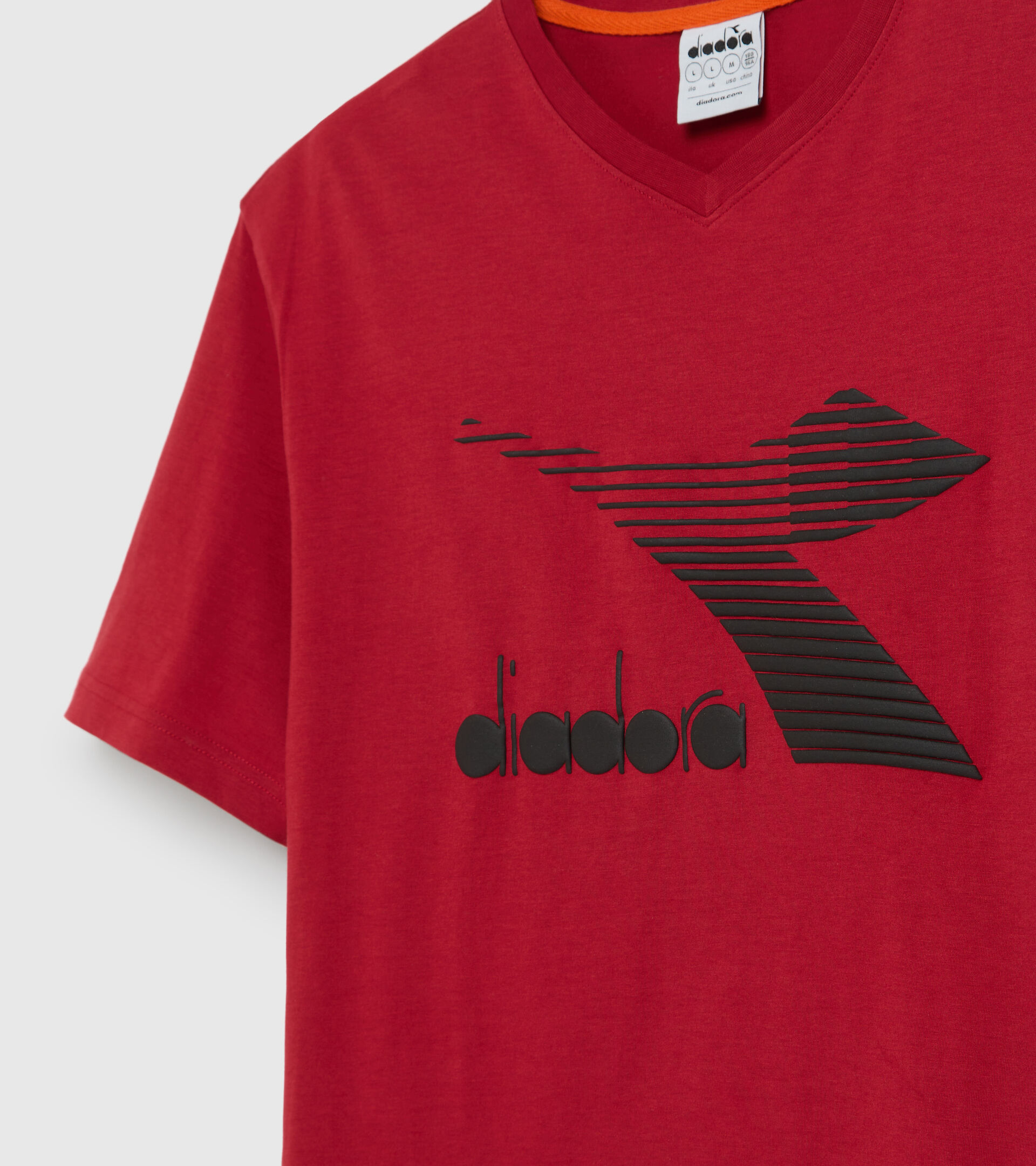 Camiseta de algodón - Hombre T-SHIRT SS DRIFT ROJO SALVIA - Diadora