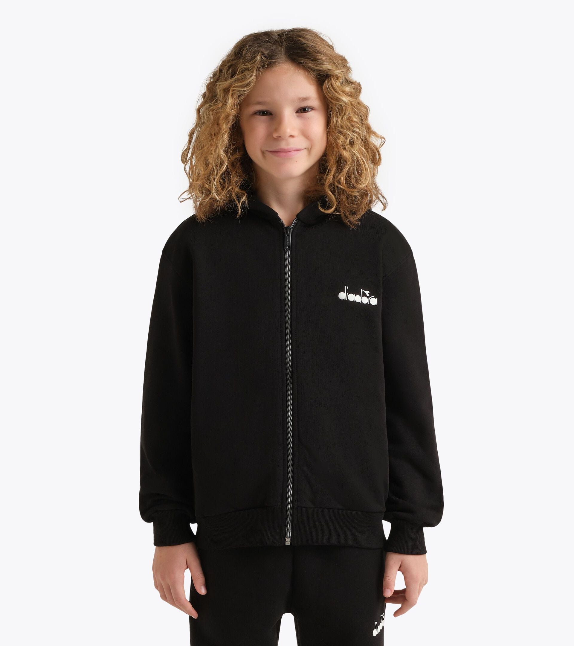 Zipped hoodie - Boys 
 JB. HOODIE FZ COMIC BLACK - Diadora
