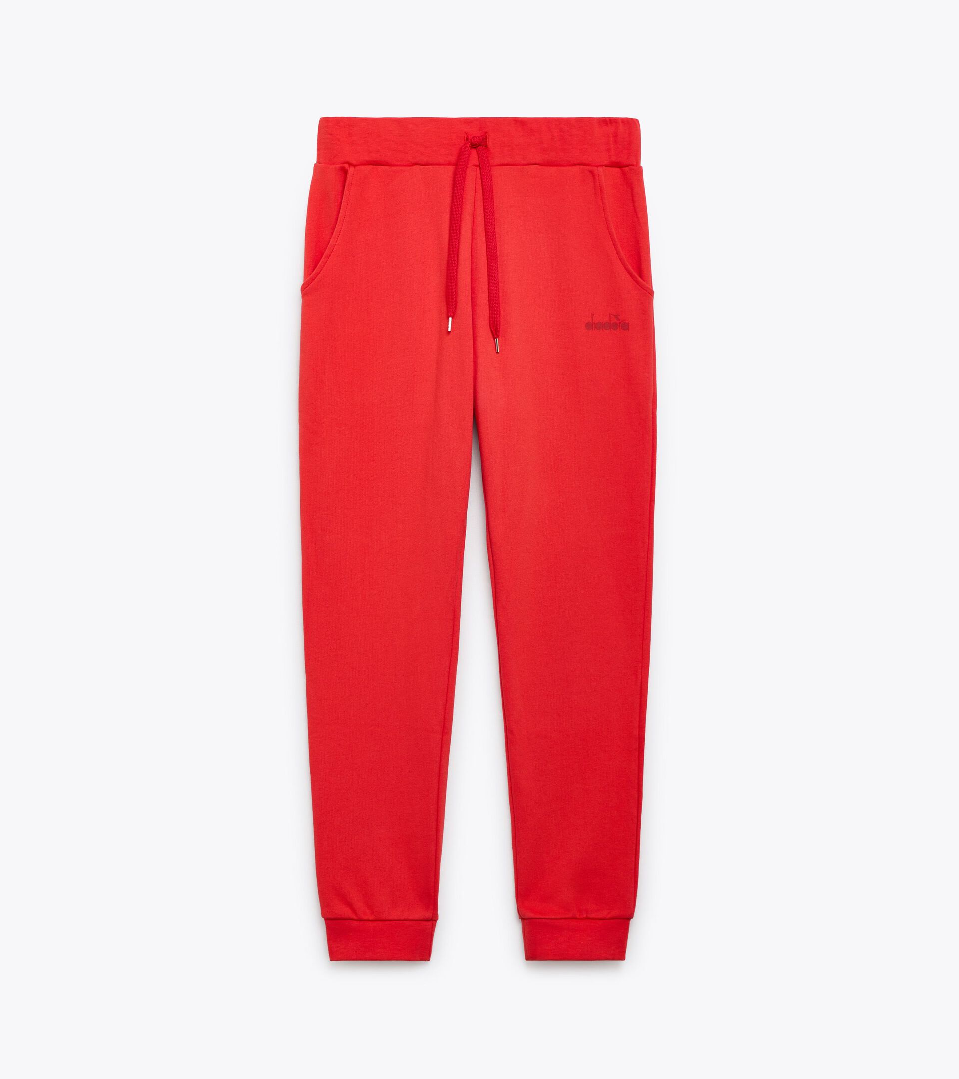 Sporty sweatpants - Made in Italy - Gender Neutral PANTS LOGO BITTERSWEET RED - Diadora