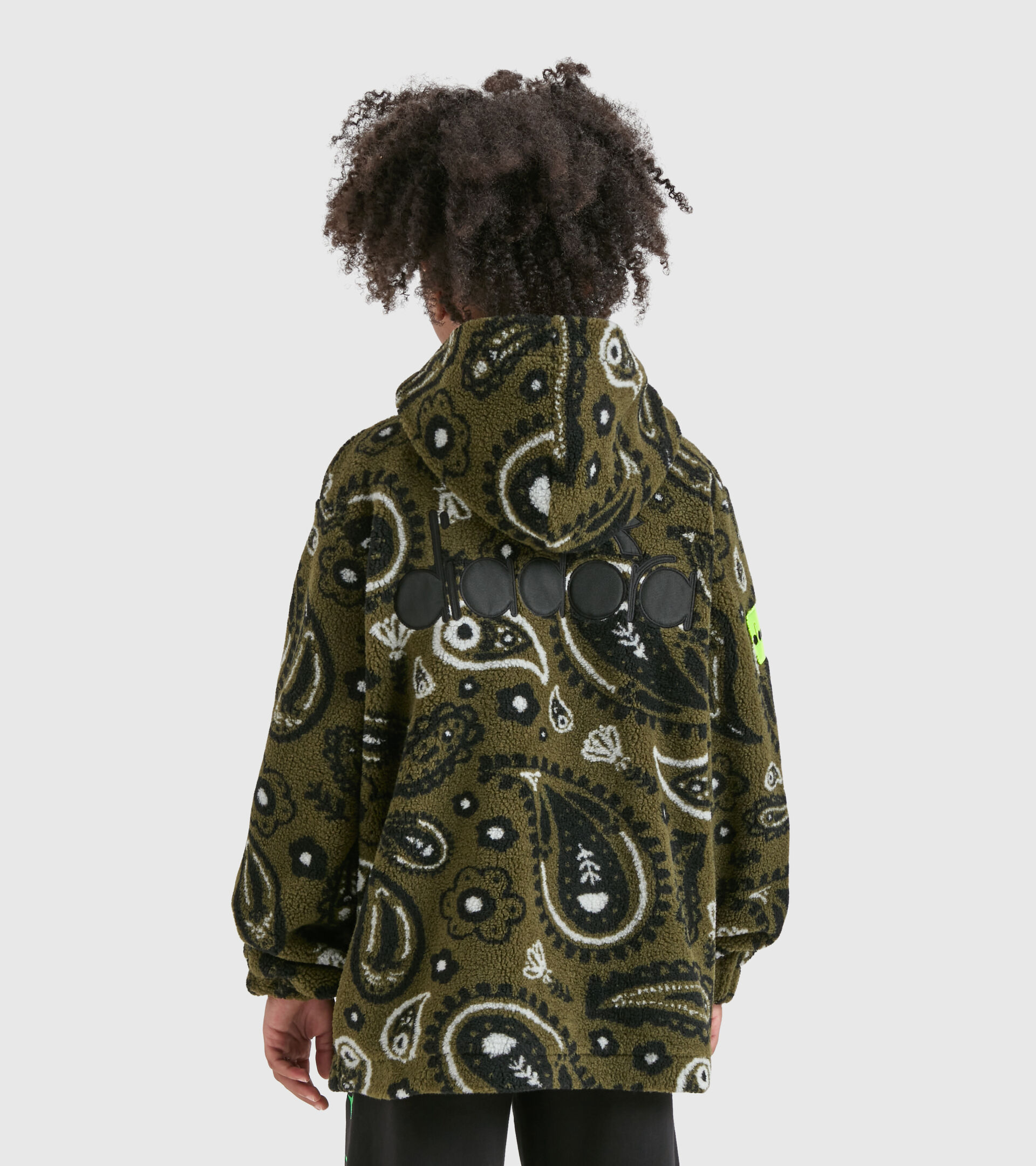 Teddy puffer jacket - Boy JB.JACKET TEDDY D VERDE MILITARE - Diadora