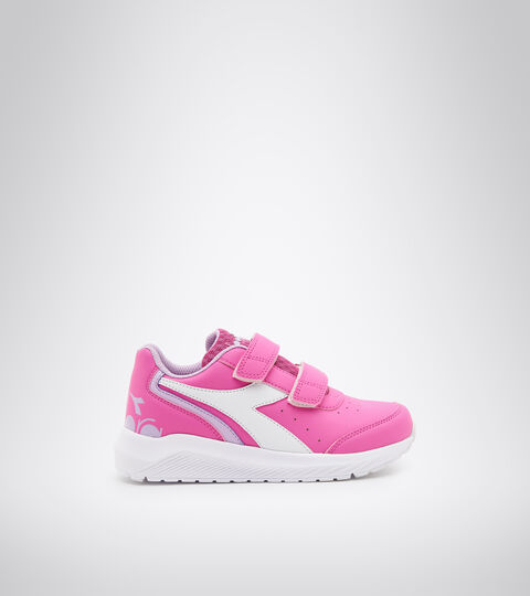 Chaussures de running - Unisexe Enfant FALCON SL JR V MAGENTA/BLANC - Diadora