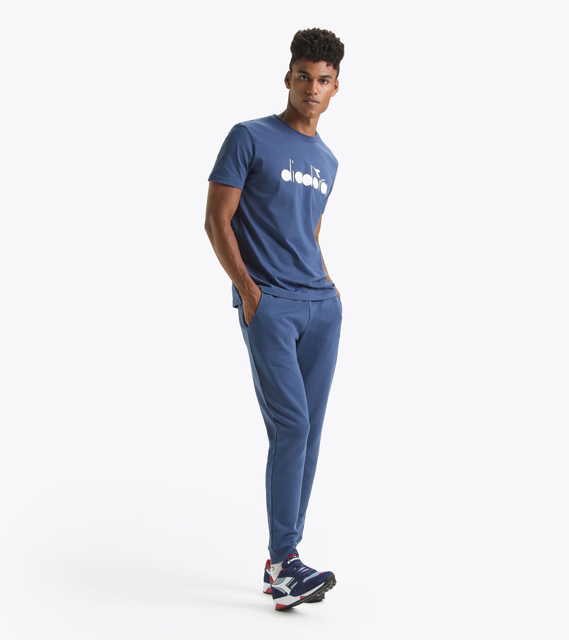 Pantaloni sportivi - Made in Italy - Gender Neutral PANTS LOGO BLU OCEANA - Diadora