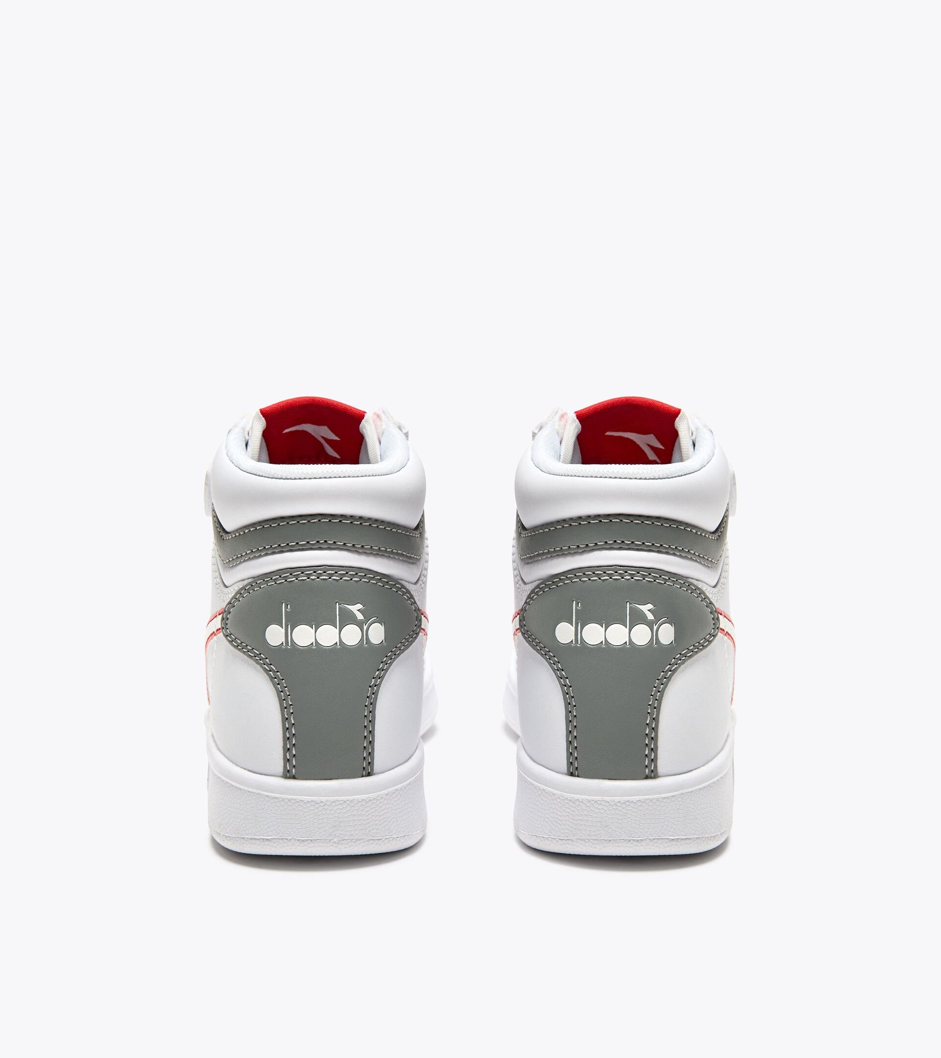 Sports shoes - Kids 4-8 years GAME P HIGH PS WHITE/ULTIMATE GRAY/CAYENNE - Diadora