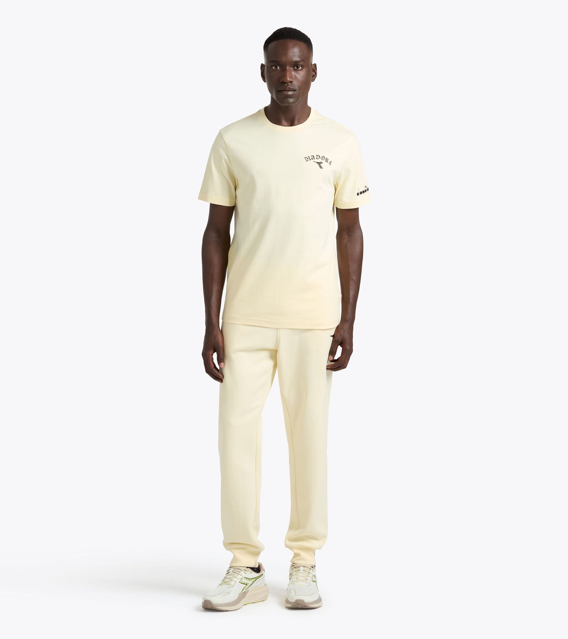 Pantaloni sportivi - Run Valley - Per ogni genere PANTS RUN CREW (BR) BEIGE AMBIGUO - Diadora