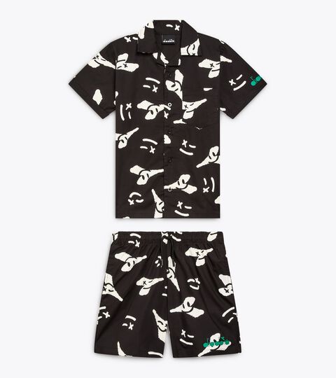 JB. SET SMILE LOGO, NOIR Sport suit - Fit comfort - Boy JB. SET SMILE LOGO NOIR - Diadora