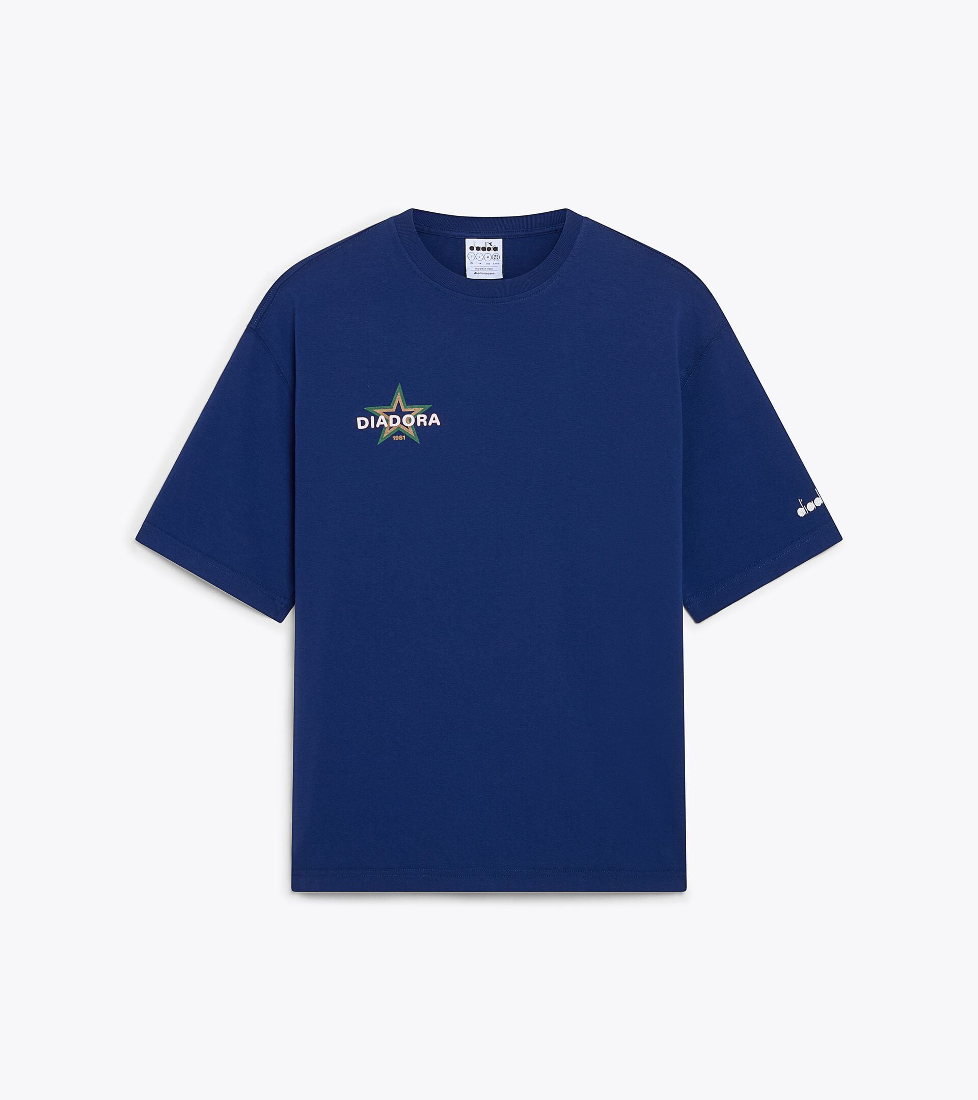 Recycled Cotton T-shirt - Made In Italy - All-gender T-SHIRT SS LEGACY II TWILIGHT BLUE - Diadora