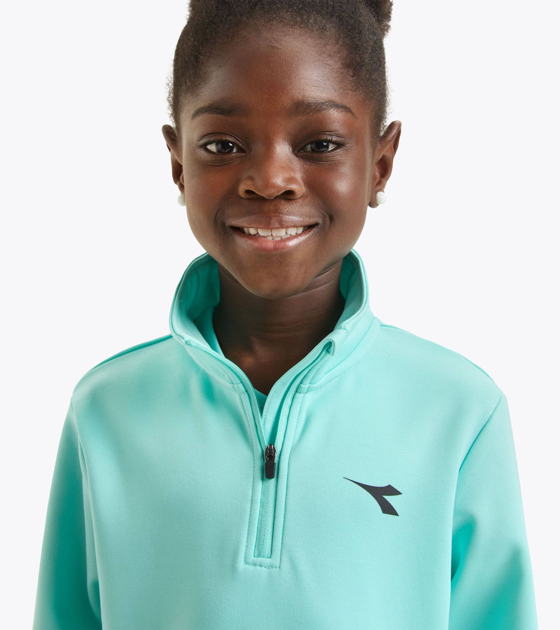 Sports shirt - Kids - Gender Neutral J. WARM UP AZUL ARUBA - Diadora