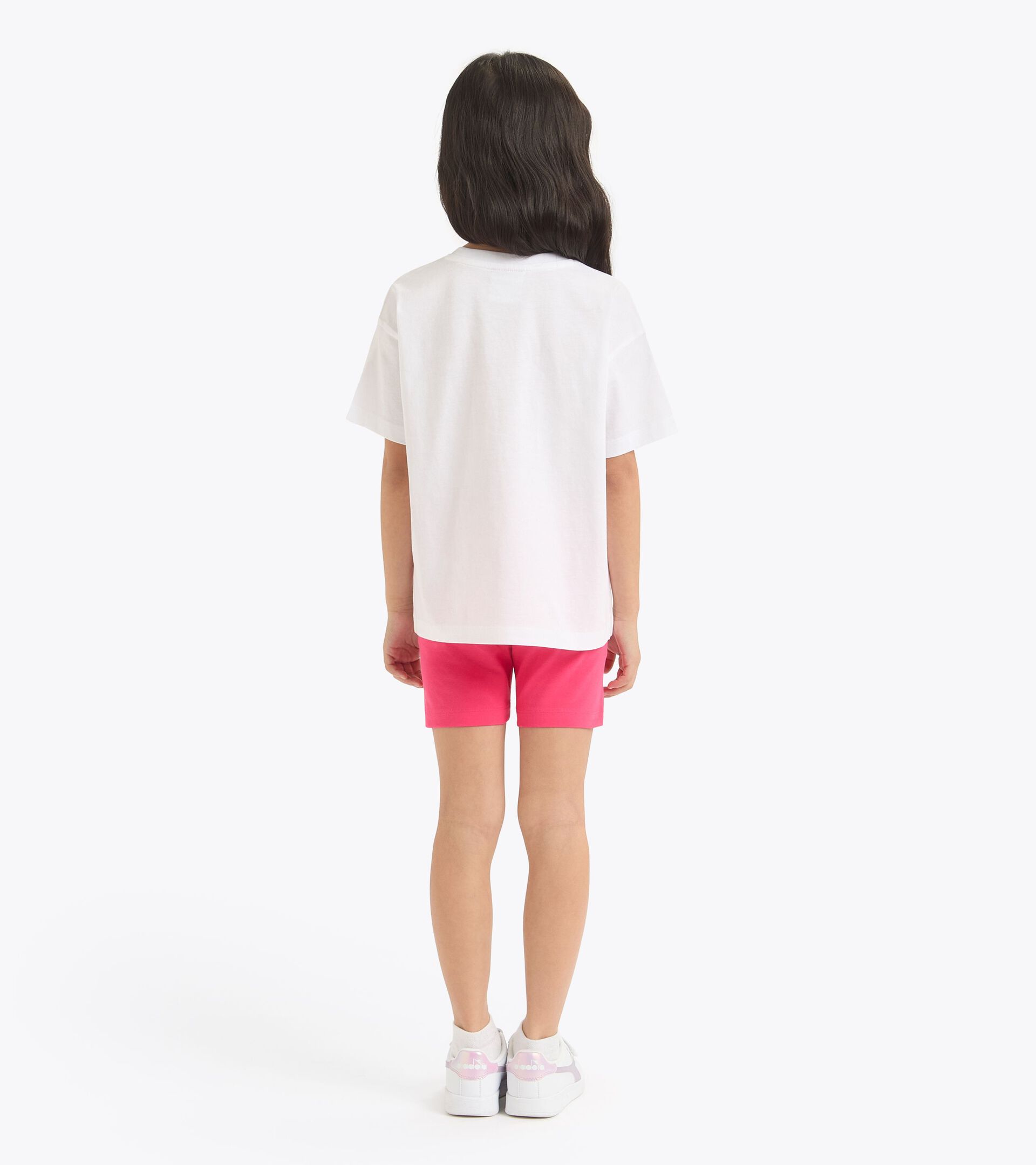 Sports set - T-shirt and shorts - Girls JG. SET ESSENTIAL SPORTS SS OPTICAL WHITE - Diadora