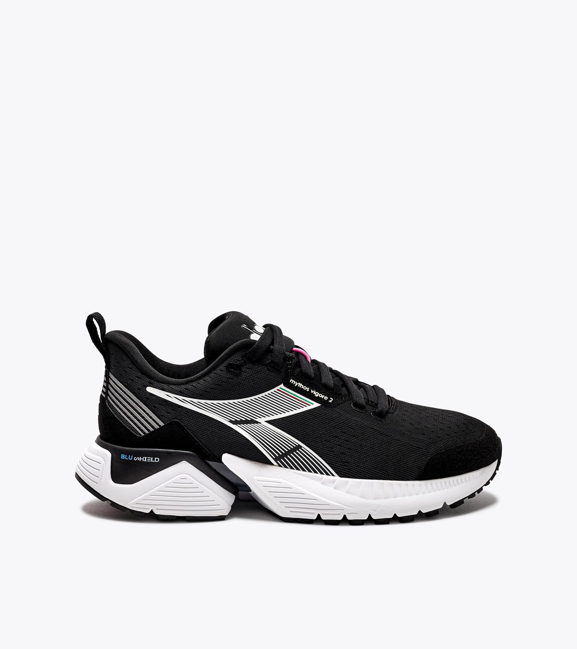Chaussures de running - Femme MYTHOS BLUSHIELD VIGORE 2 W NERO/BIANCO/ROSA FLUO - Diadora