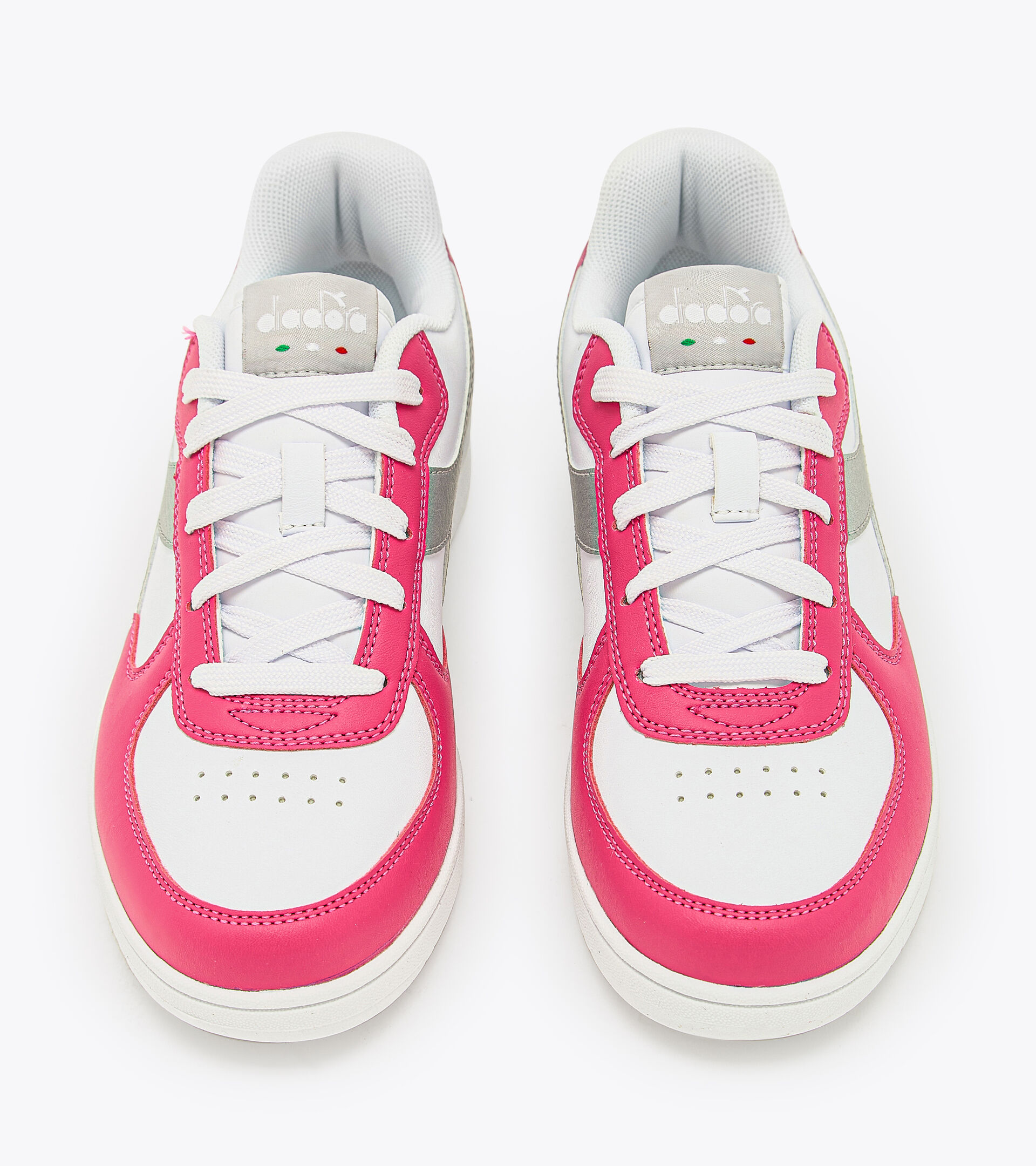 Sports shoes - Youth 8-16 years RAPTOR LOW GS PINK YARROW/SILVER - Diadora