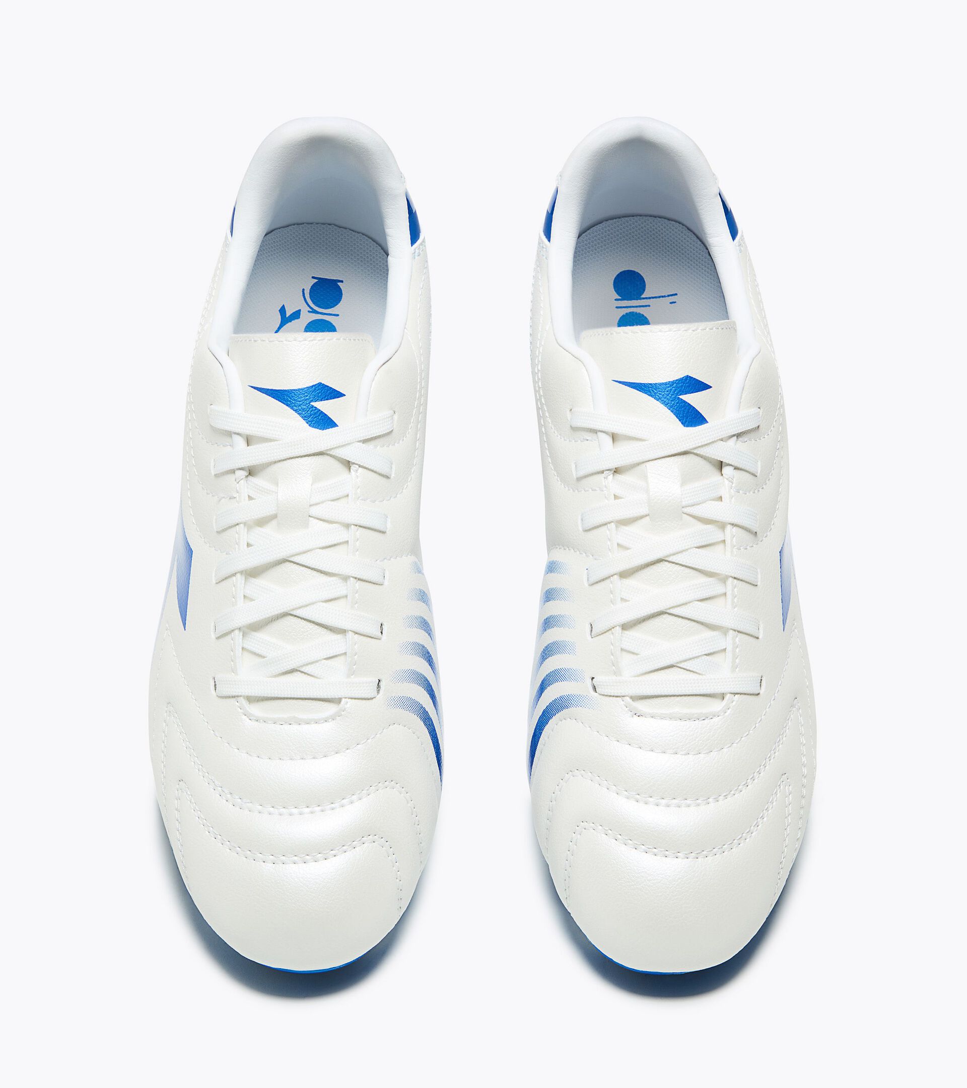 Chaussures de football pour terrains compacts - Homme MAXIMUS CLUB FG BCO PERLATO /BLU FRANCESE - Diadora