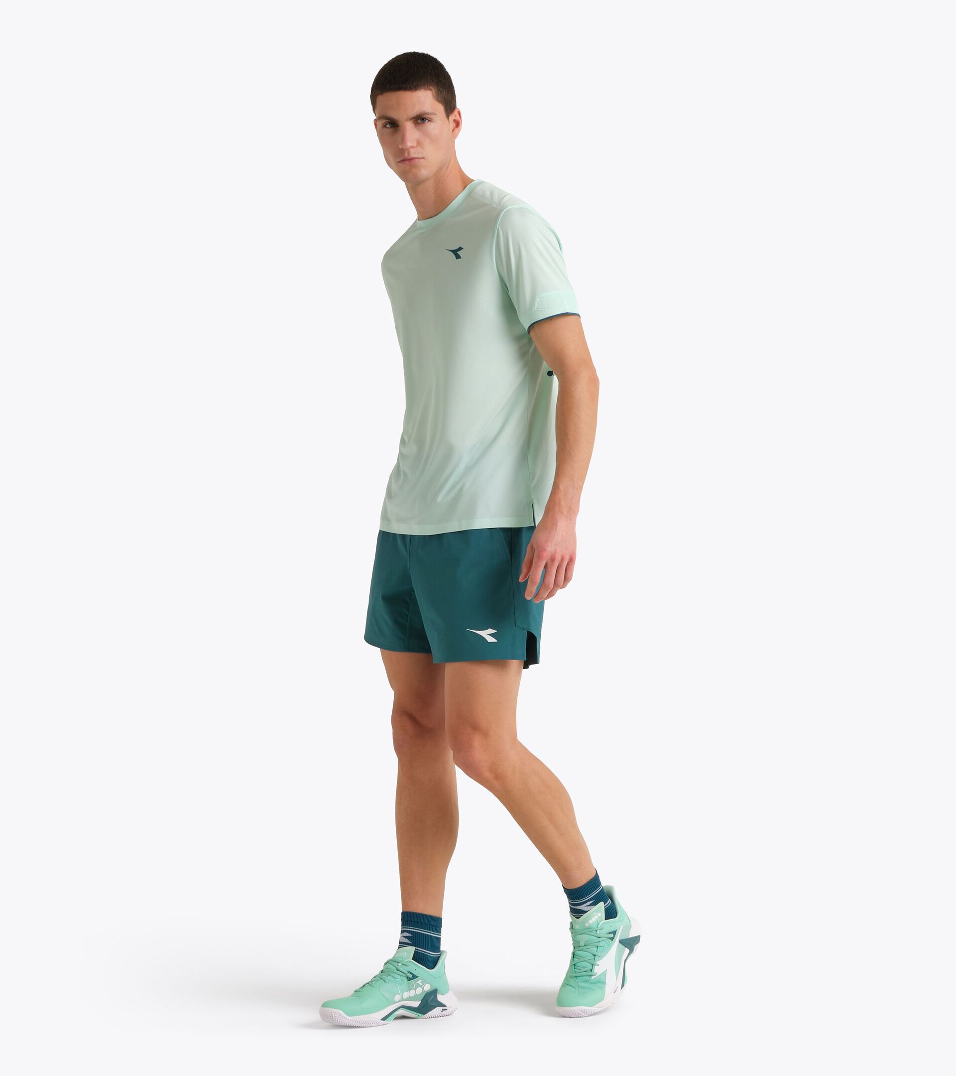 6&rsquo;&rsquo; Shorts with FIBRAZERO Technology - Competition - Men&rsquo;s
 SHORTS MATCH FIBRAZERO SPRUCE GREEN - Diadora