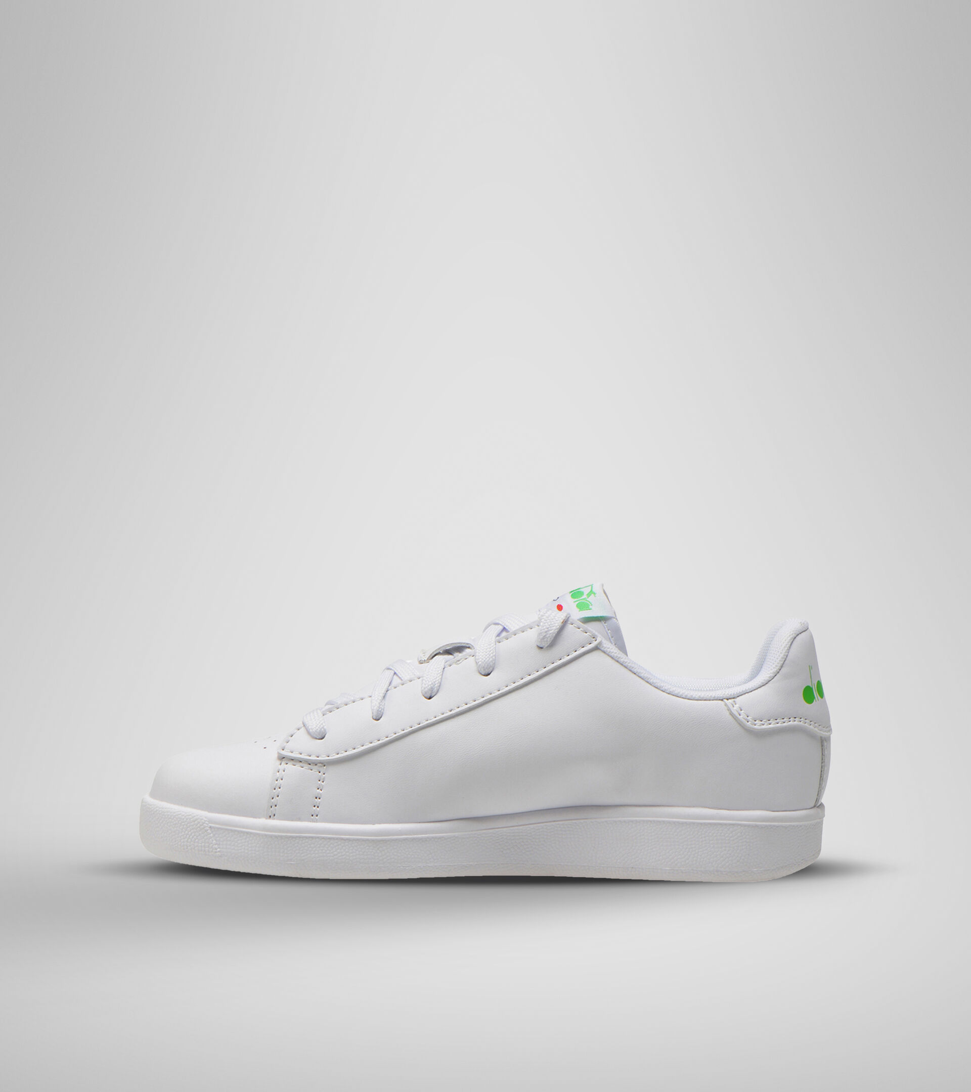Sports shoe - Unisex kids GAME P BOLDER GS WHITE/GREEN EVIDENCE - Diadora