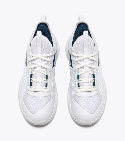 Tennis shoes for hard surfaces or clay courts - Women FINALE W AG WHITE/LEGION BLUE/SURF SPRAY - Diadora