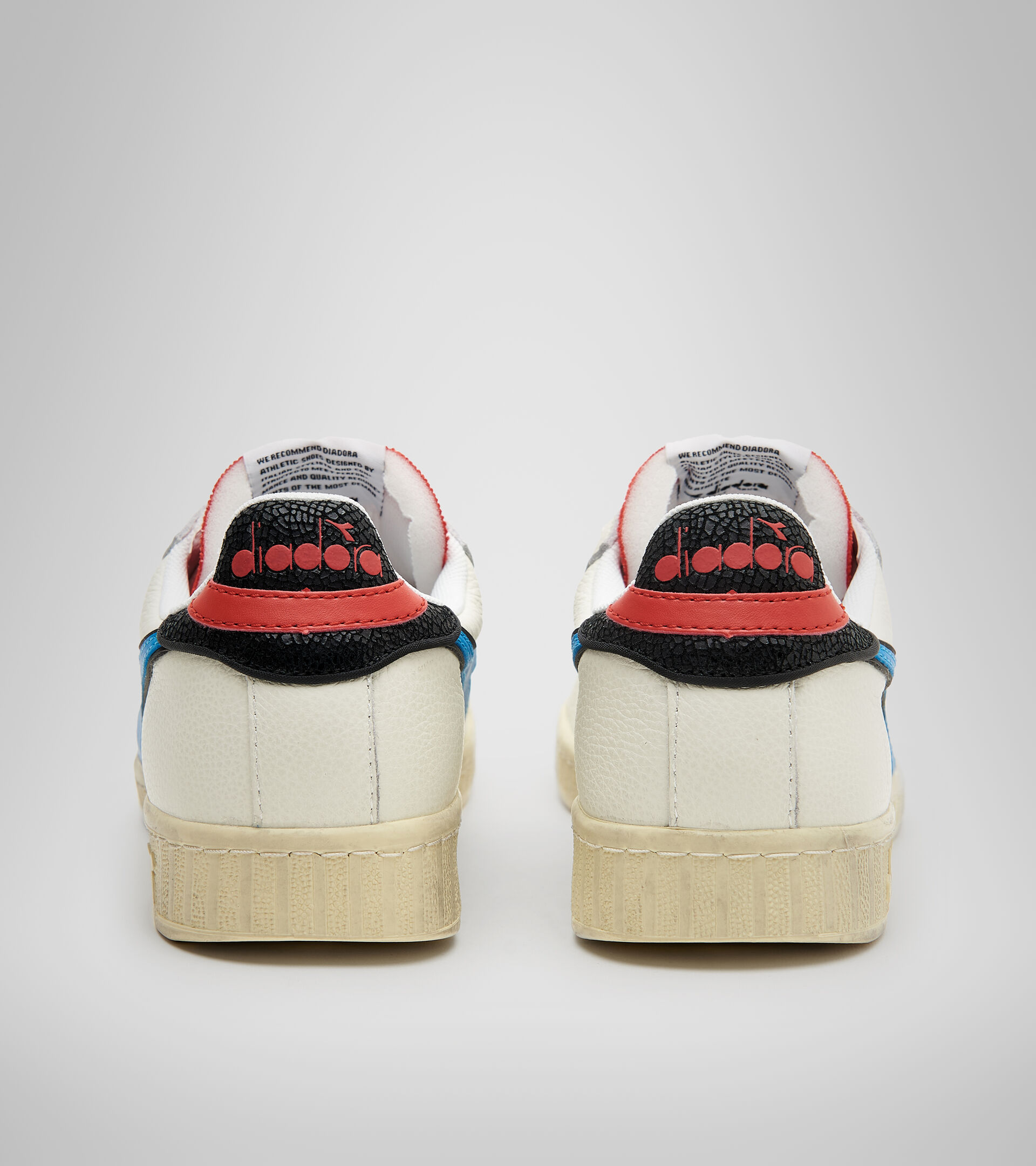 Sports shoe - Unisex GAME L LOW ICONA WHITE/BLACK/MALIBU BLUE - Diadora
