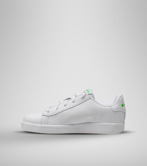 GAME P BOLDER GS, WHITE/GREEN EVIDENCE Sports shoe - Unisex kids GAME P BOLDER GS WHITE/GREEN EVIDENCE - Diadora