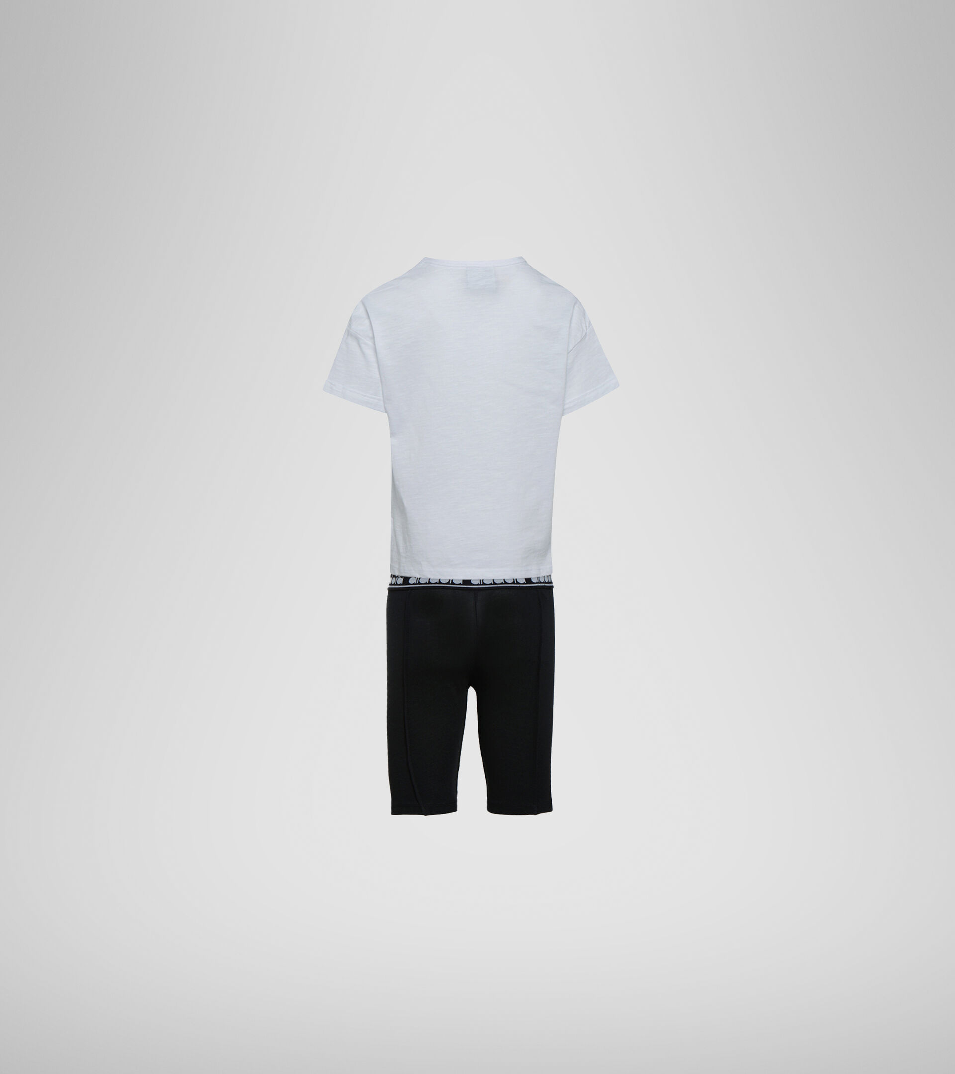 Apparel Sport BAMBINO JG. SET SS LOGO MANIA BLANCO VIVO Diadora