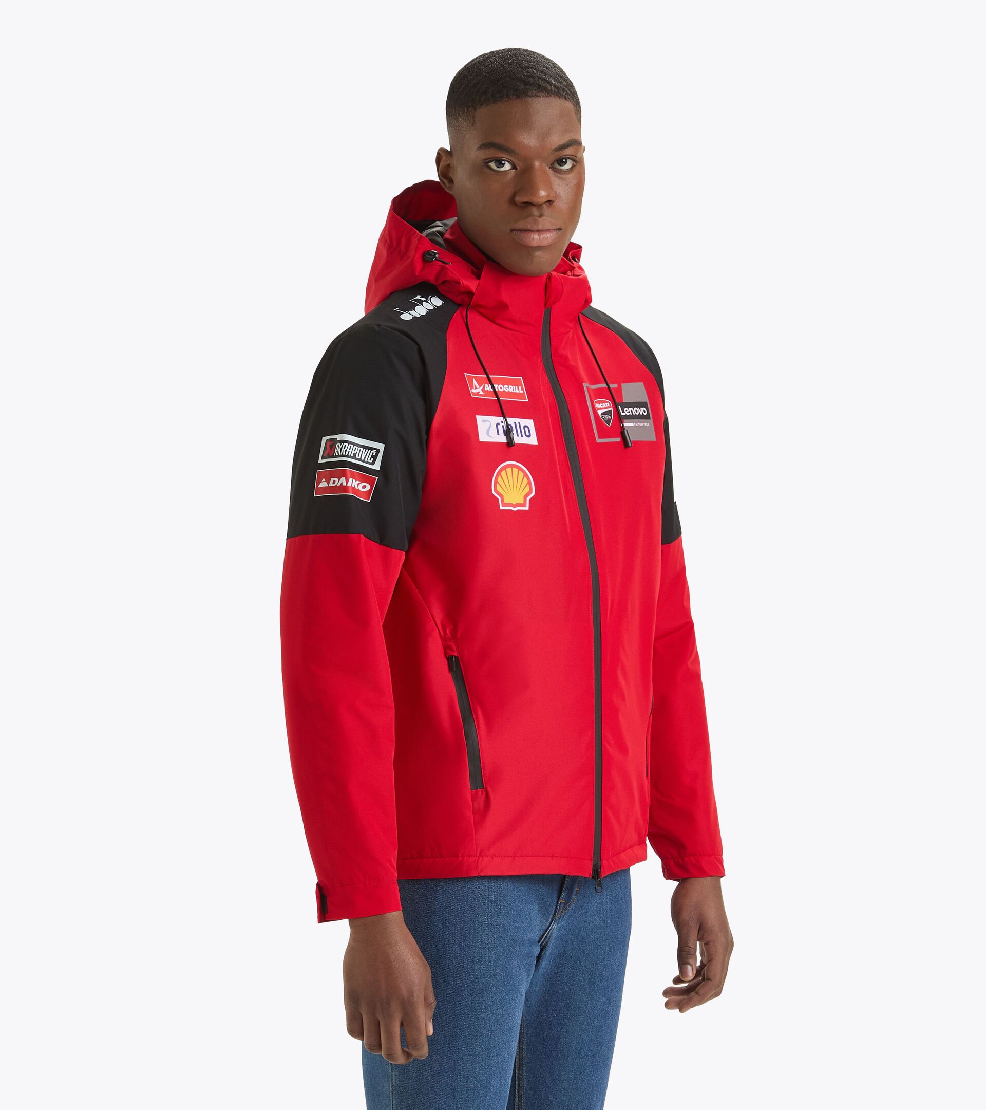 Ducati MotoGP 2024 Replica Sports Jacket - Men's JACKET DUCATI REPLICA MGP24 DUCATI MGP RED/BLACK - Diadora