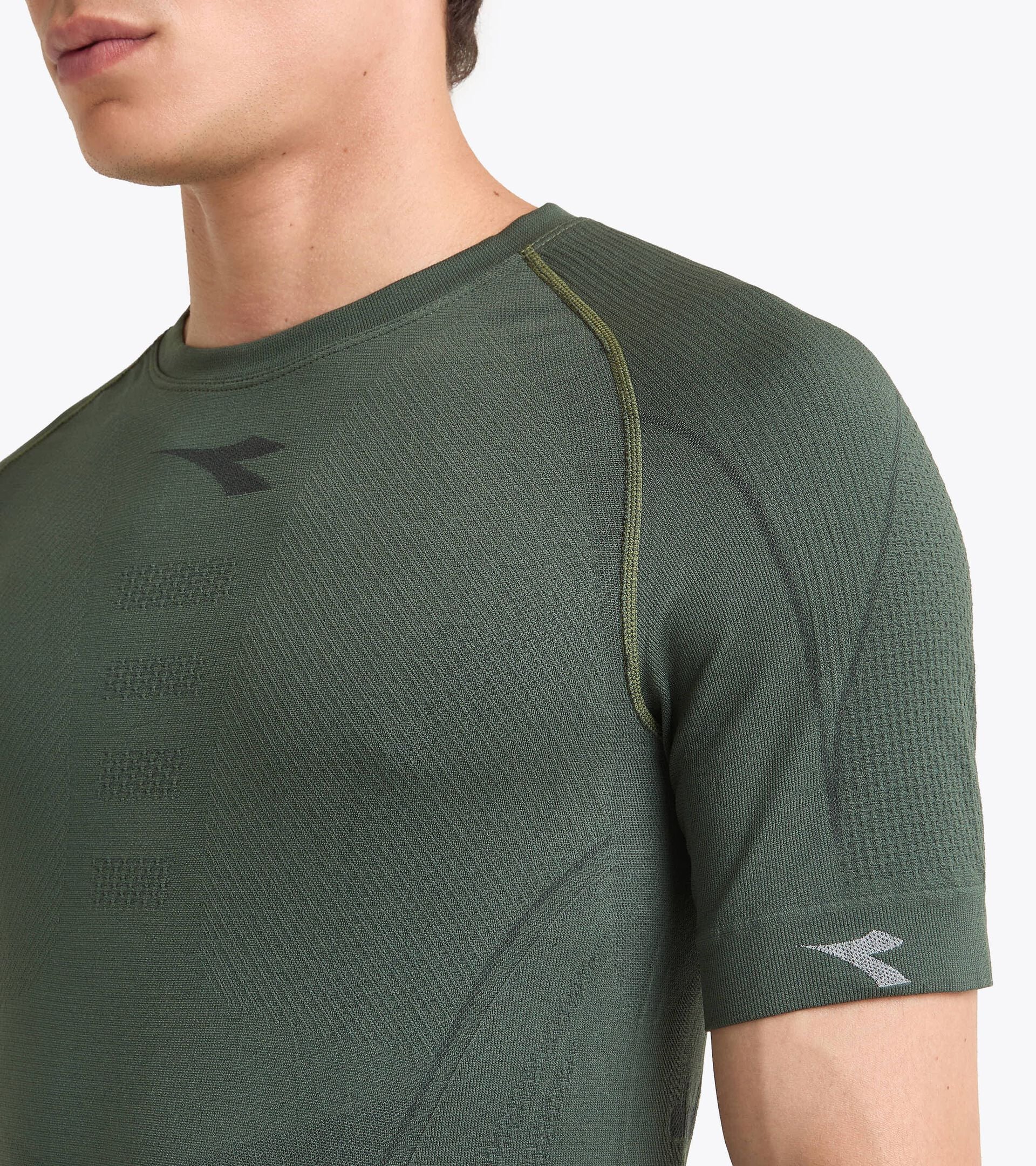 Camiseta Made in Italy&sect;Running&sect;Hombre STRATOZERO SS T-SHIRT CILANTRO - Diadora