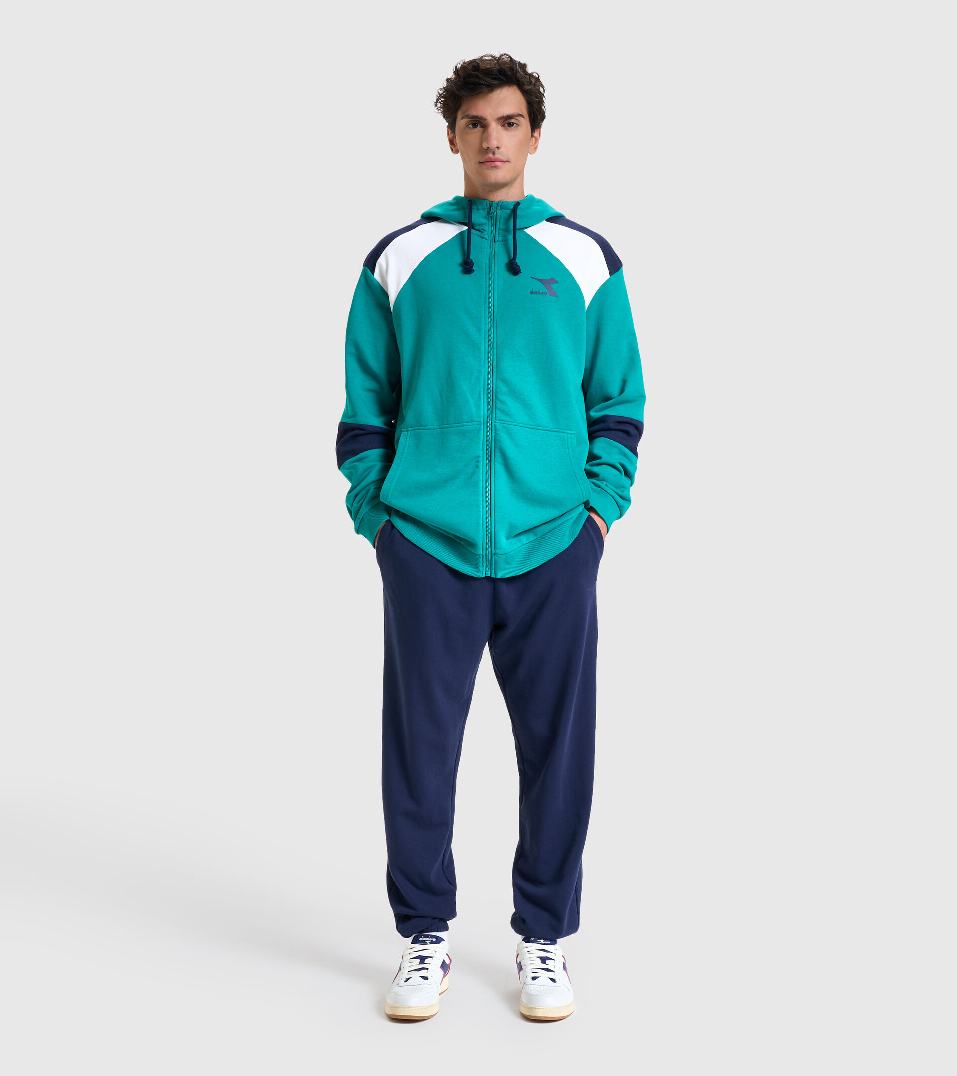 Tracksuit - Men TRACKSUIT HD FZ CORE GREEN SHADOW - Diadora