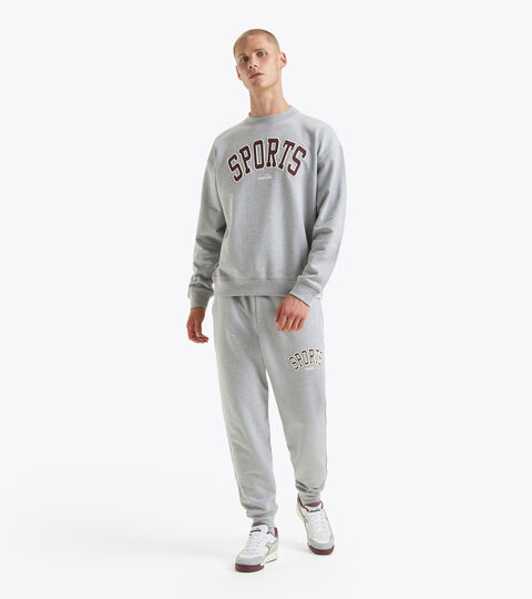Unbrushed cotton tracksuit (crewneck sweatshirt and trousers) - Men SWEATSHIRT CREW LEGACY TRACKSUIT grey  - null