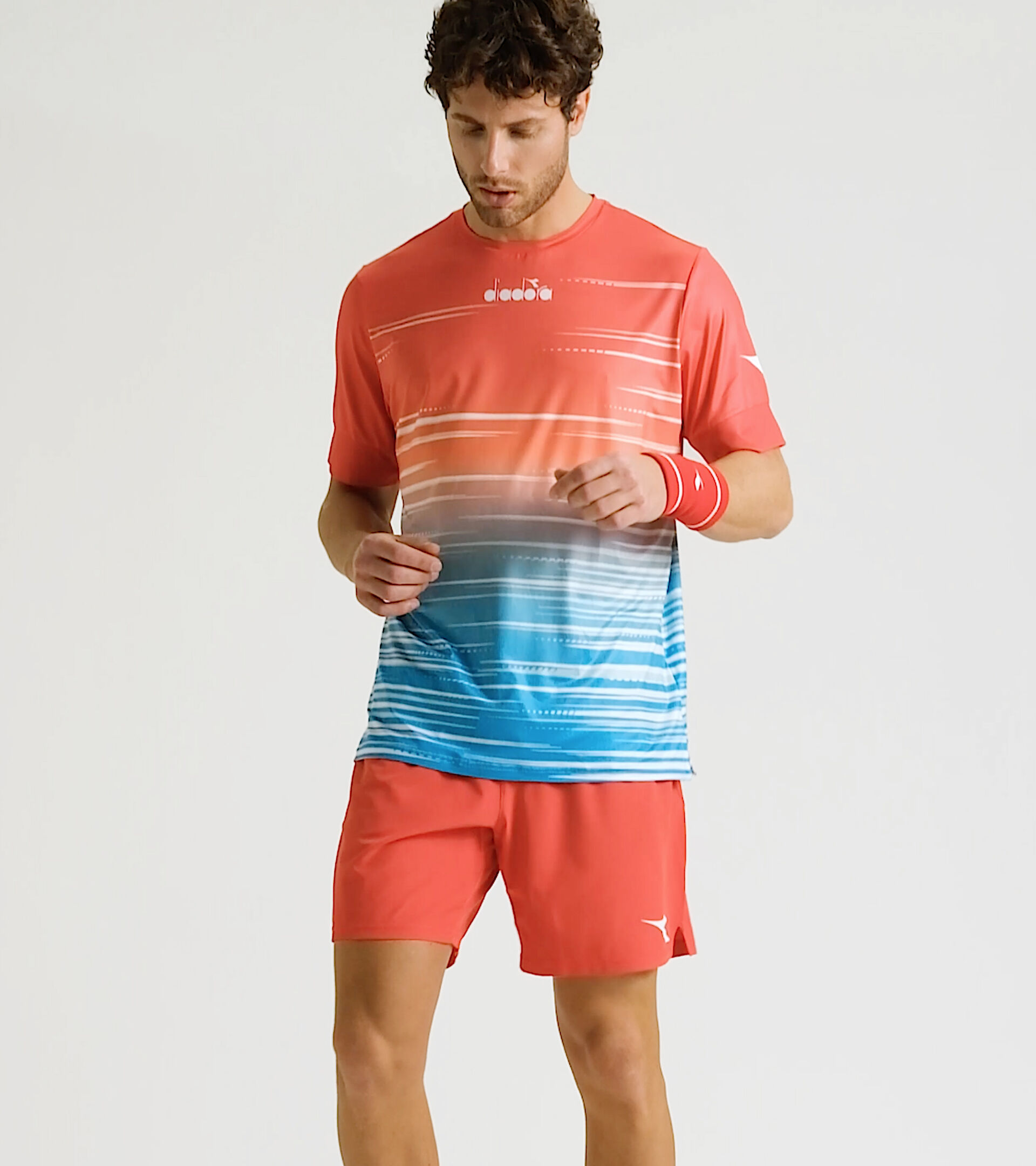 Training Bermuda shorts - Men BERMUDA ICON FER.RED ITALY - Diadora