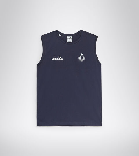 T-shirt sans manches homme - Équipe Nationale de Beach Volley SLEEVELESS ALLENAMENTO UOMO BV ITALIA BLEU MARINE BLAZER - Diadora