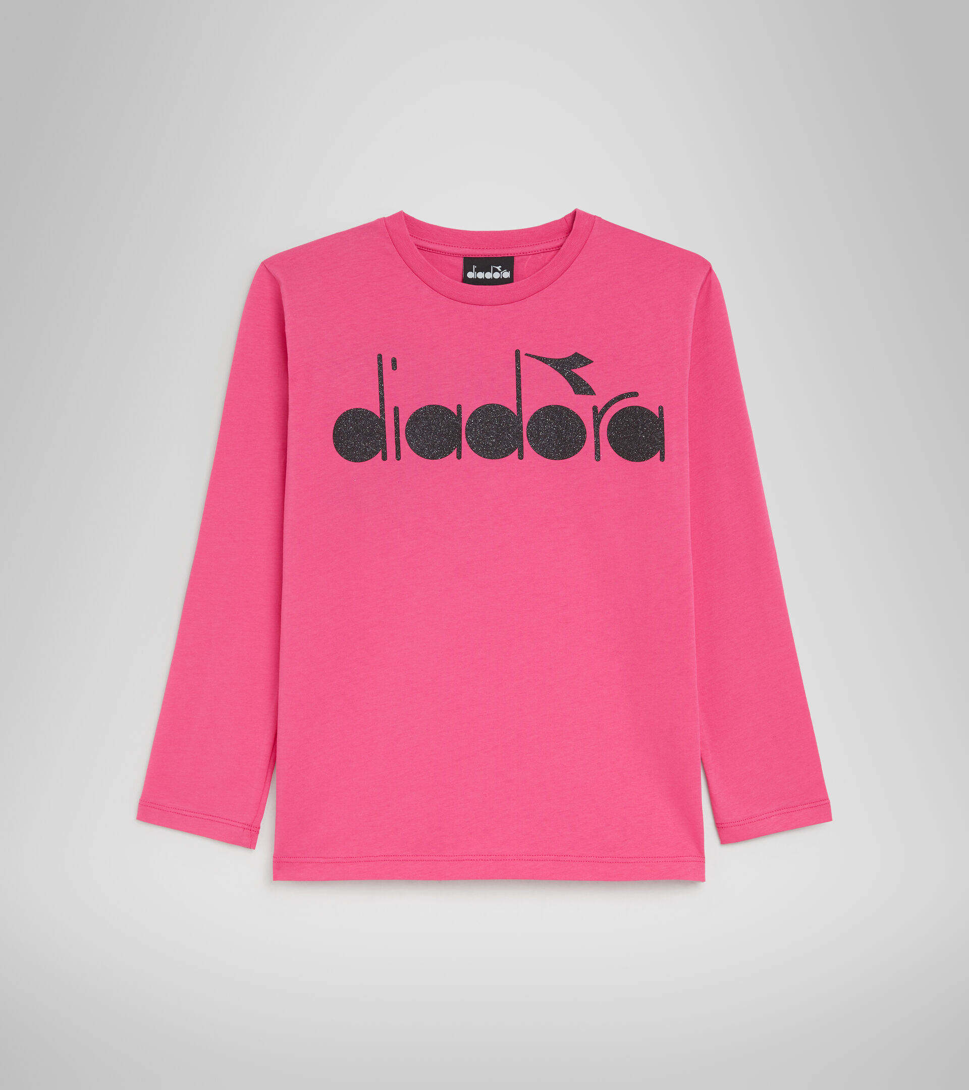 T-shirt long sleeve - Girl JG.T-SHIRT LS D FUCHSIA PINK - Diadora