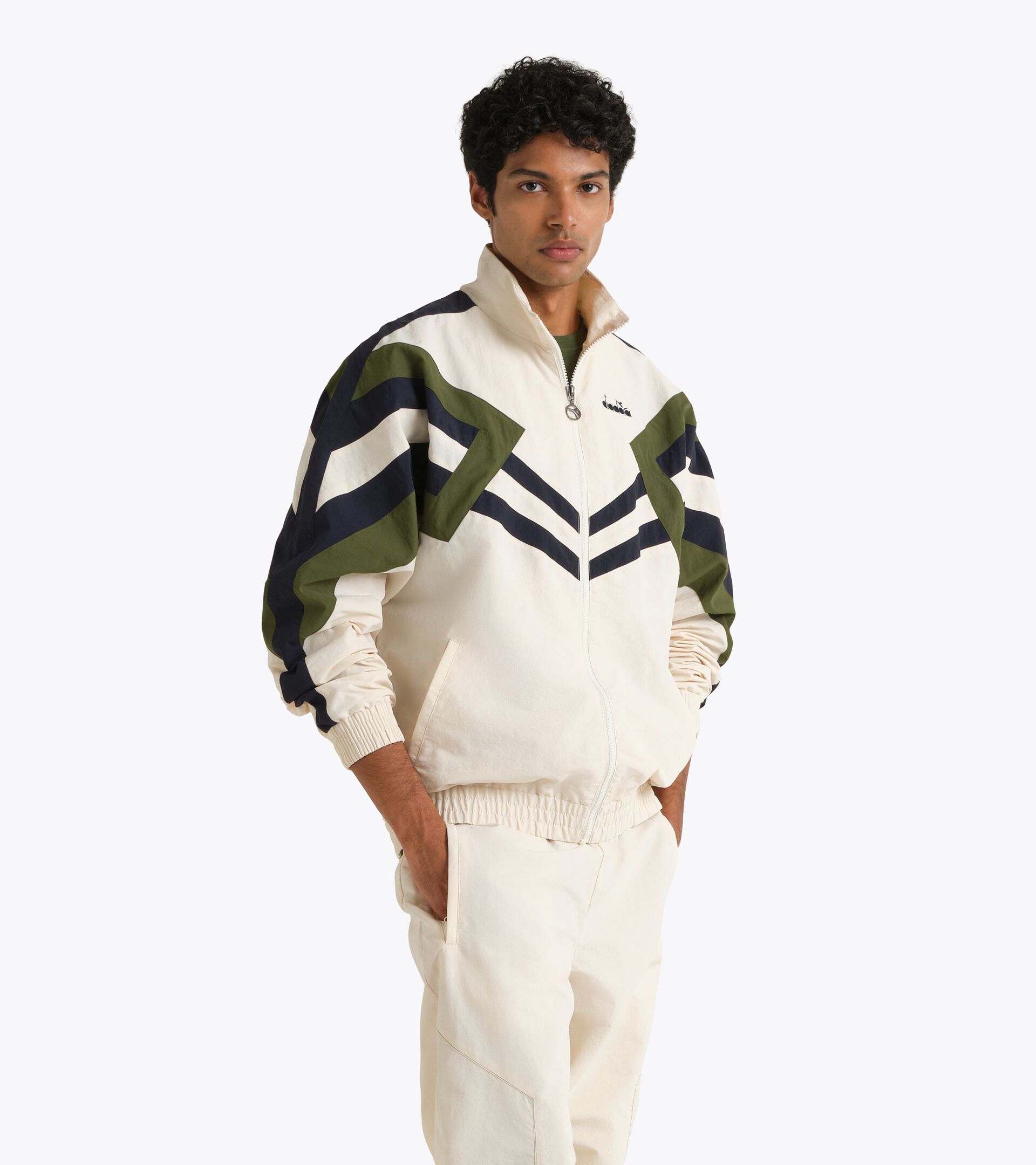 Legacy Track Jacket - All-gender
 TRACK JACKET LEGACY WHITE ALYSSUM - Diadora