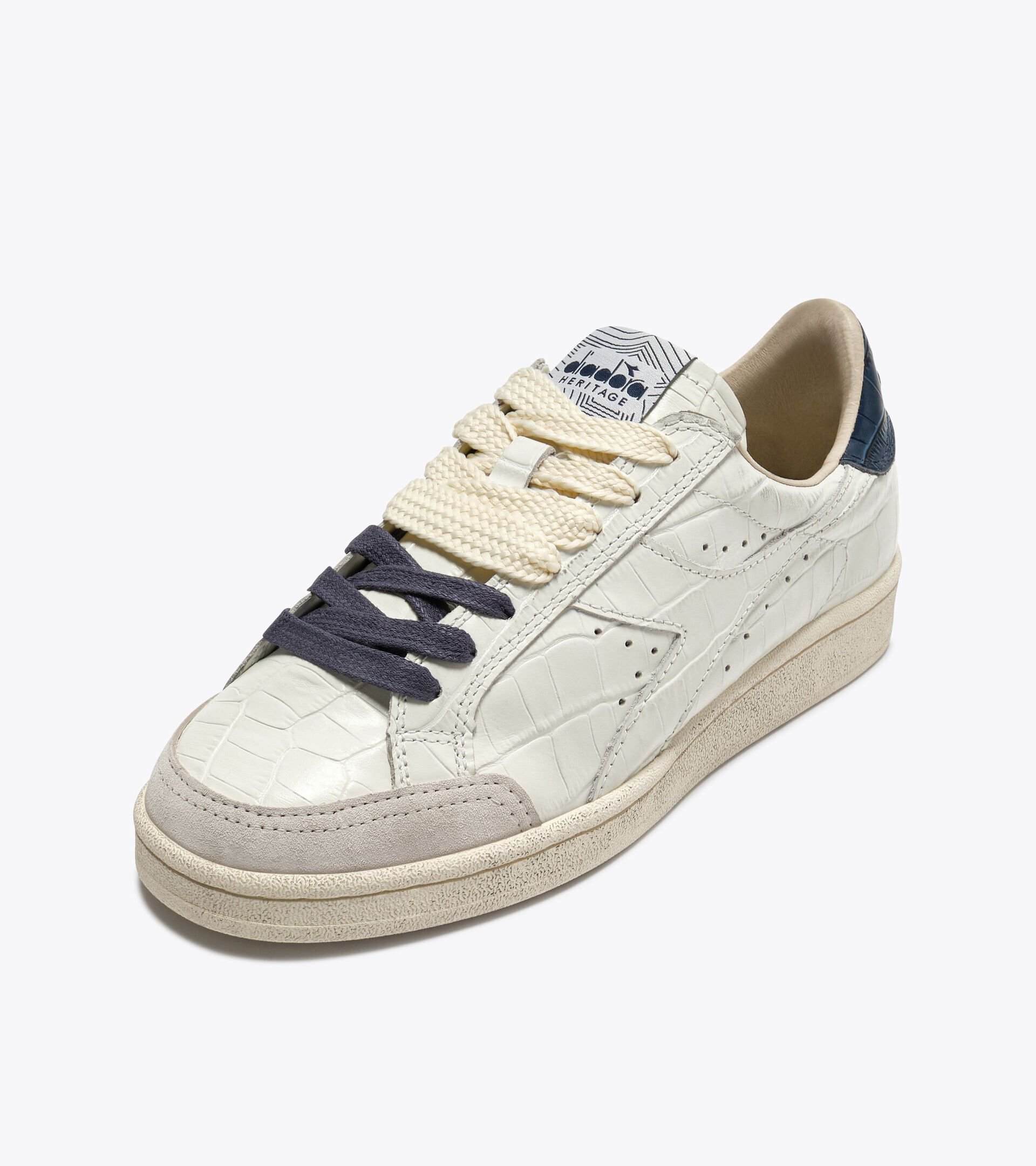 Zapatilla Heritage de piel - Mujer PRESTIGE CROCO WN AZUL INSIGNIA - Diadora