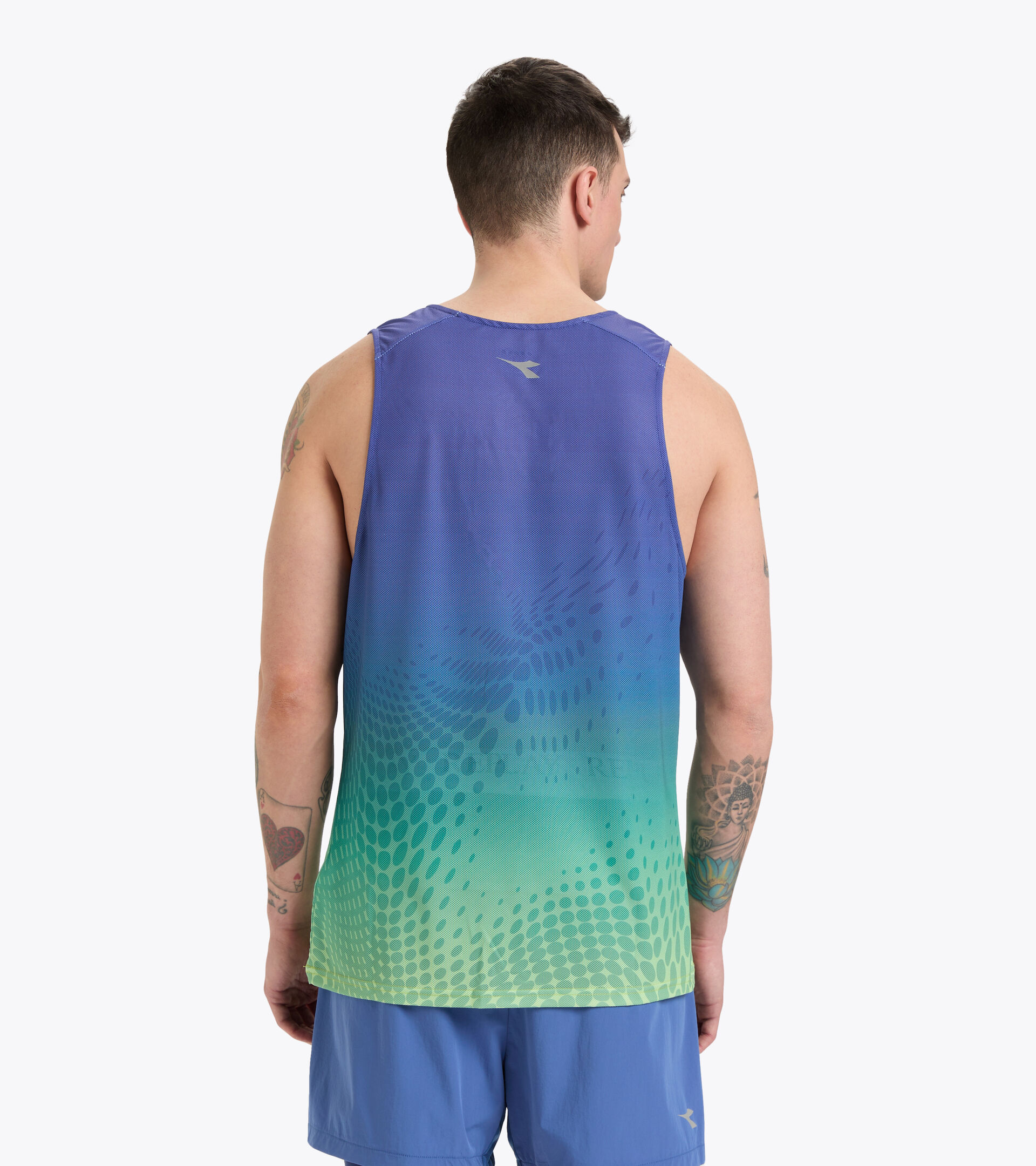 Super-light running vest top - Men SUPER LIGHT TANK BE ONE WATERY MURRINA - Diadora