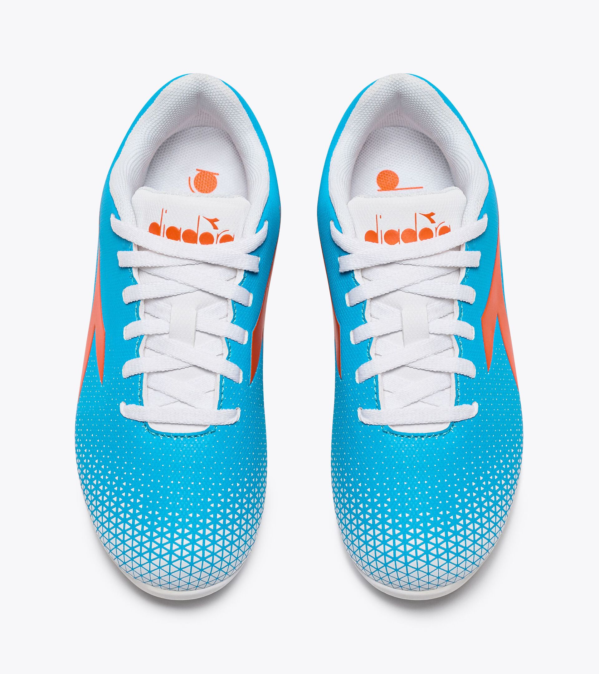 Calcio boots for hard ground - Junior PICHICHI 6 MD JR BLUE FLUO/WHITE/ORANGE - Diadora