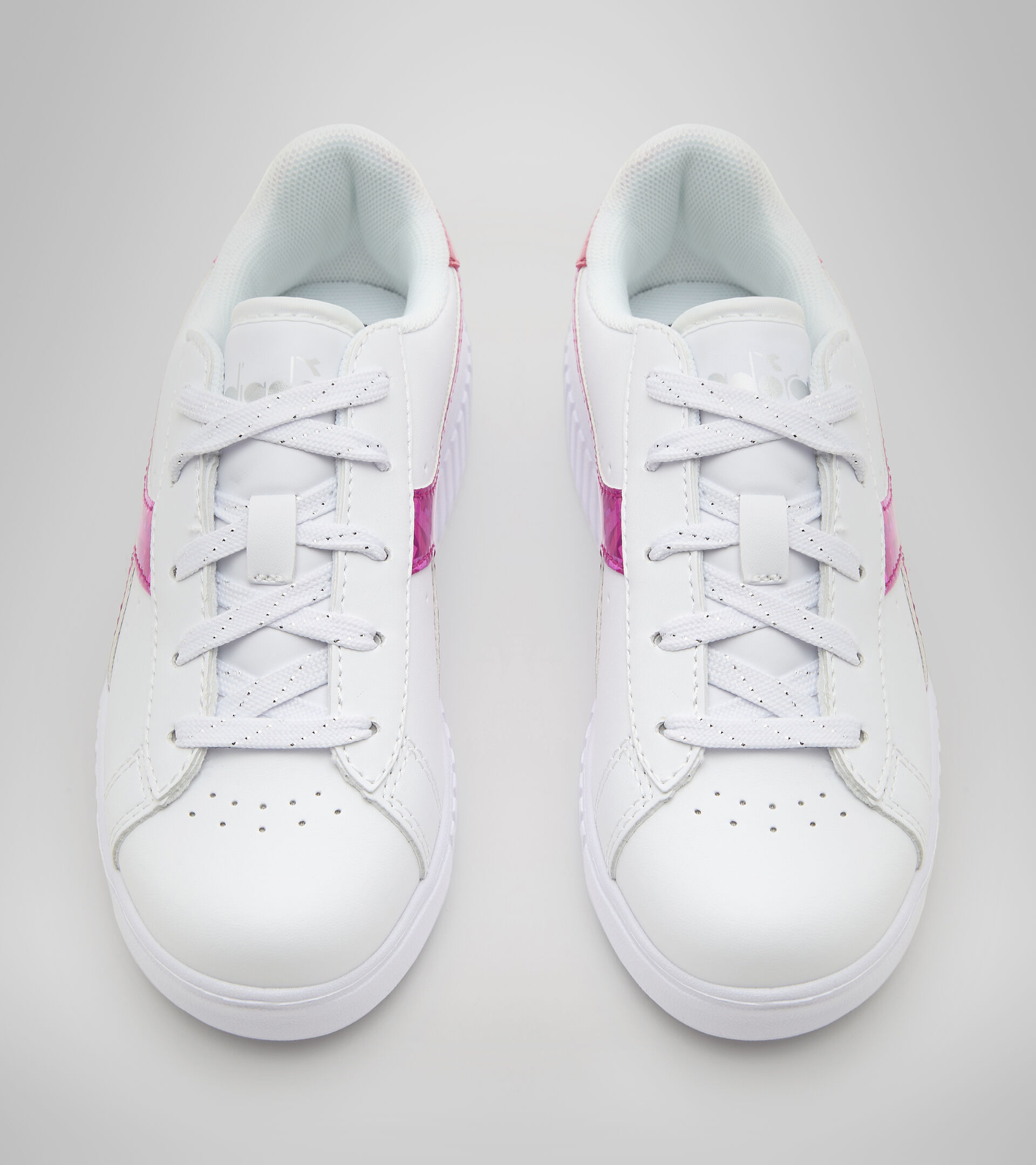 Sports shoes - Kids 4-8 years GAME STEP DIAMONDS PS WHITE/FUCHSIA PINK - Diadora