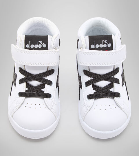 GAME P HIGH GIRL TD, WEISS/WEISS/SCHWARZ Sportschuh - Kleinkinder 1-4 Jahre GAME P HIGH GIRL TD WEISS/WEISS/SCHWARZ - Diadora