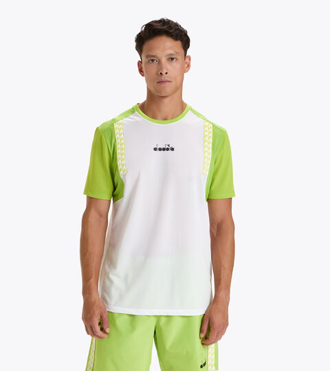 Camiseta de tenis - Hombre SS T-SHIRT CLAY BLANCO VIVO - Diadora