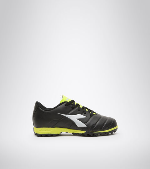Hard ground and artificial turf football boot - Unisex kids PICHICHI 3 TF JR BLACK/YELLOW FL DD/SILVER - Diadora